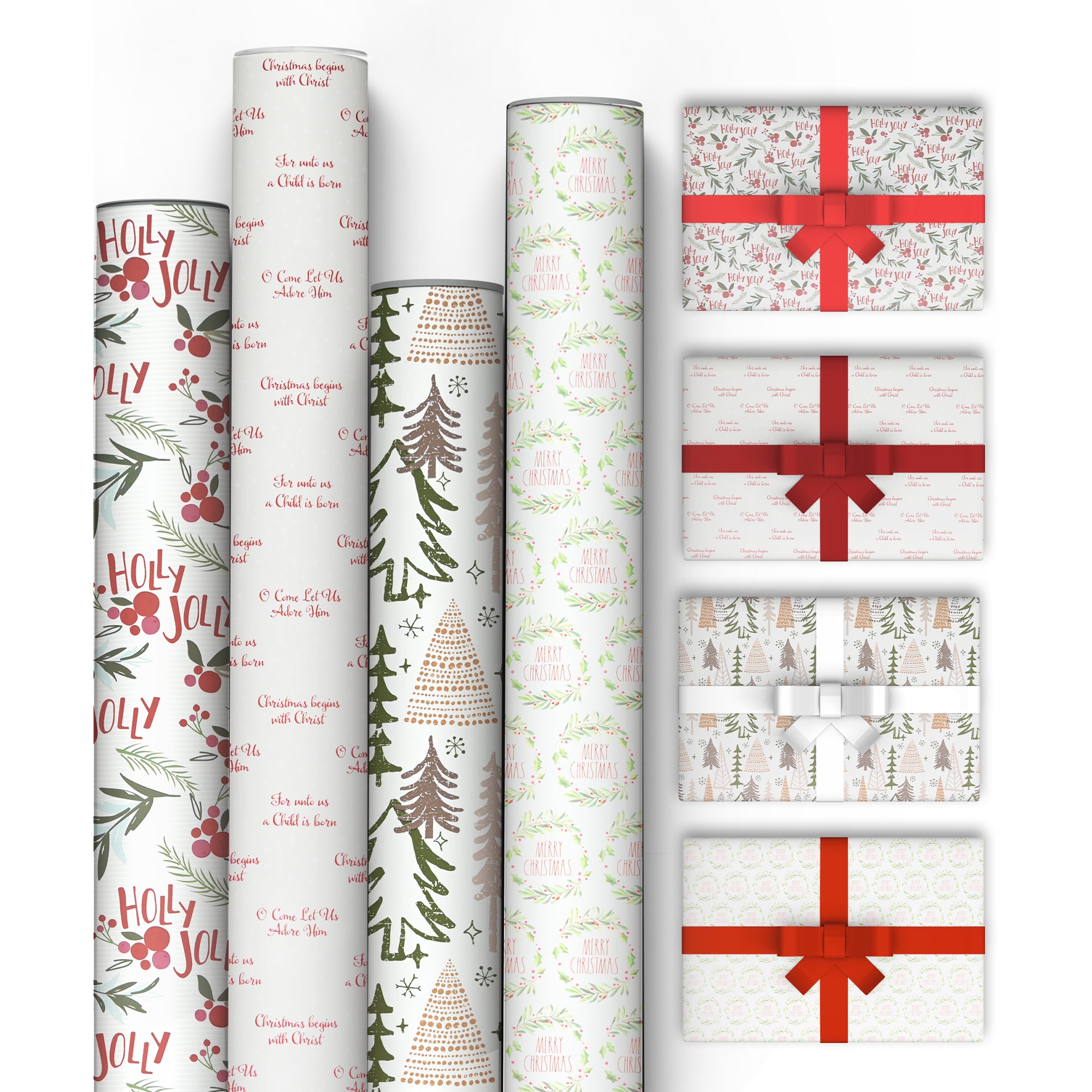 Kraft & Co 4 pack 69cm x 8M Gift Wrapping Paper Ideal for Gifts Arts & Crafts