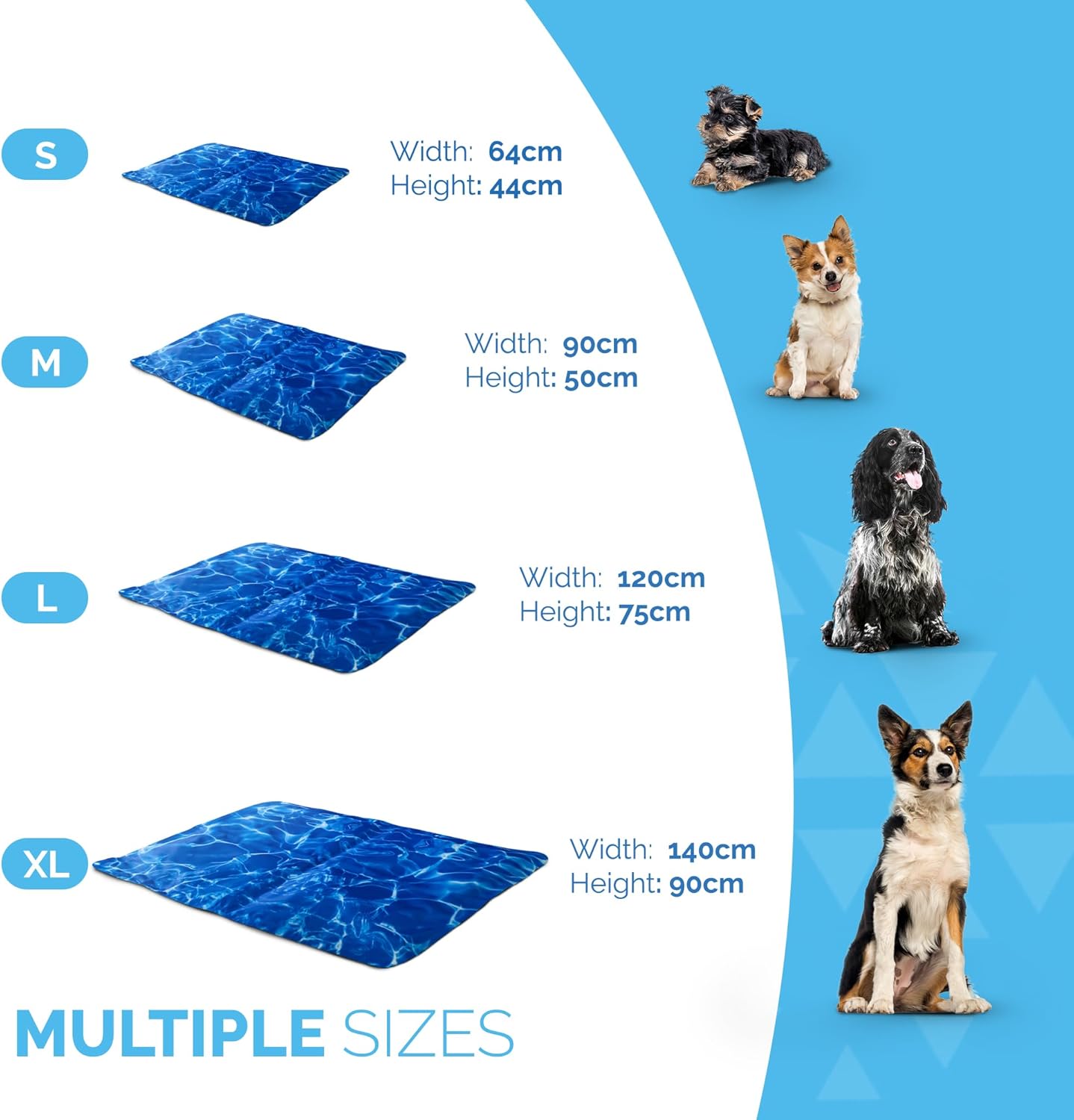FurDreams Pet Cooling Mat – Waterproof Gel Pillow Pad for Dogs and Cats, – Prevent Overheating and Keep Cool During Summer Rest