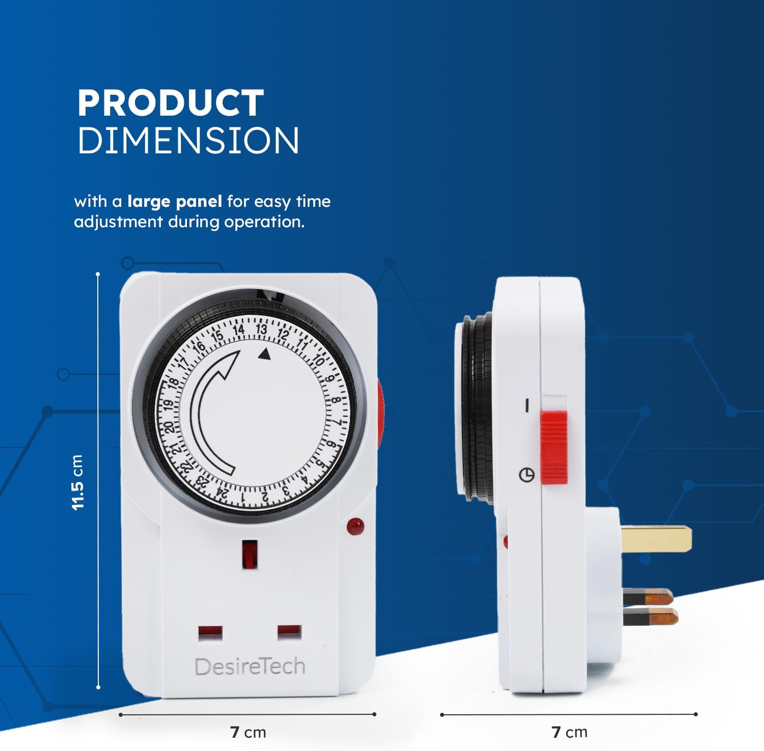 Pack of 3 Plug-In Timer Switches
