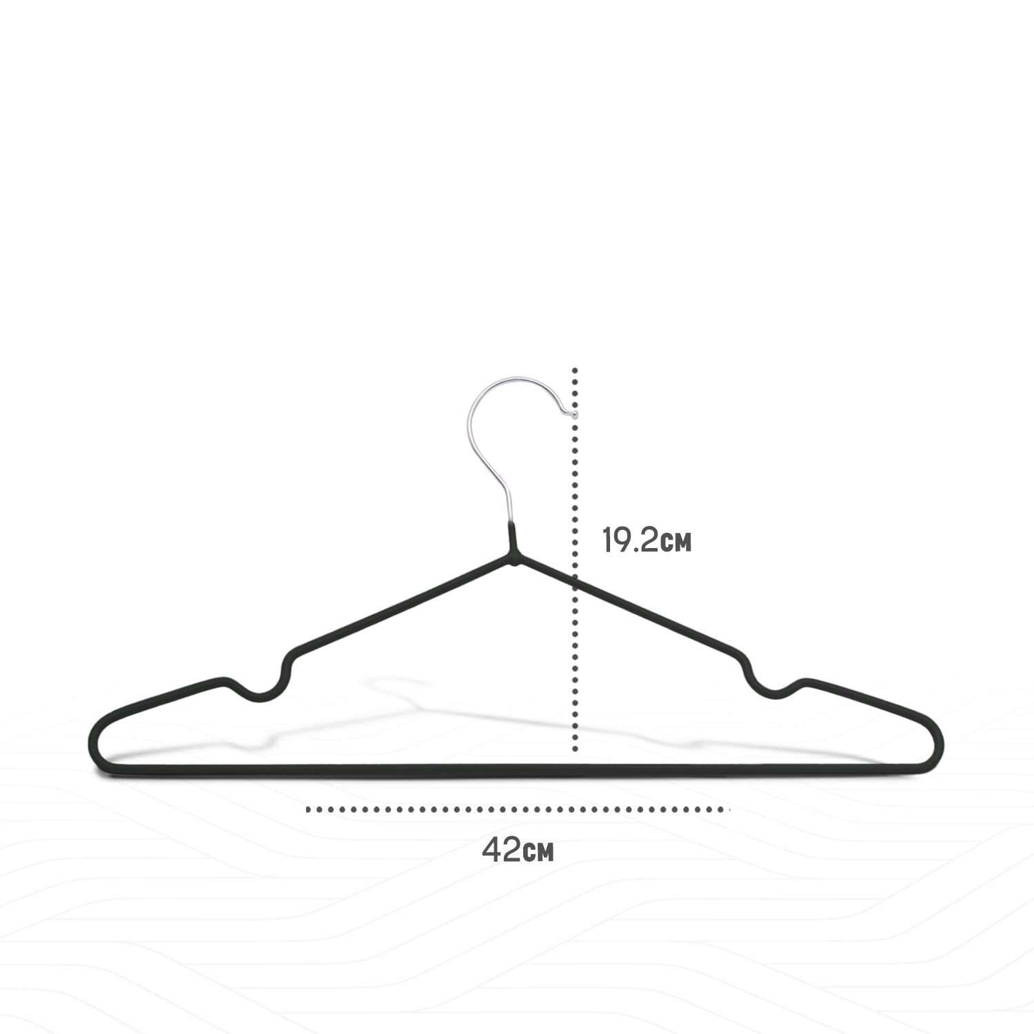 20pcs Metal Hangers Premium Rubber Coated - Non-Slip Clothes Hangers with 360° Swivel Hook