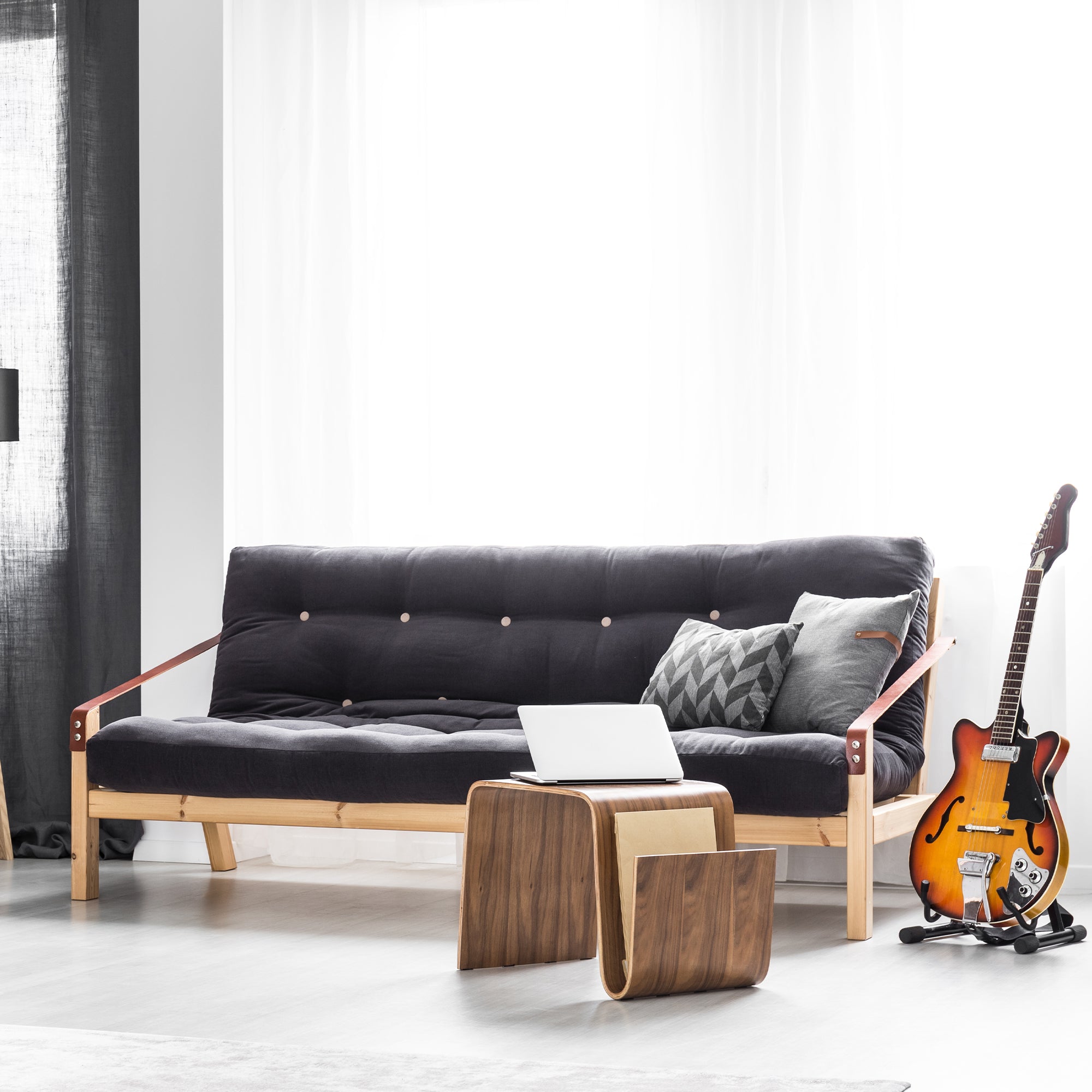 Guitar & Bass Stand A Frame Foldable - Universal, Fits All Guitars, Acoustic & Electric