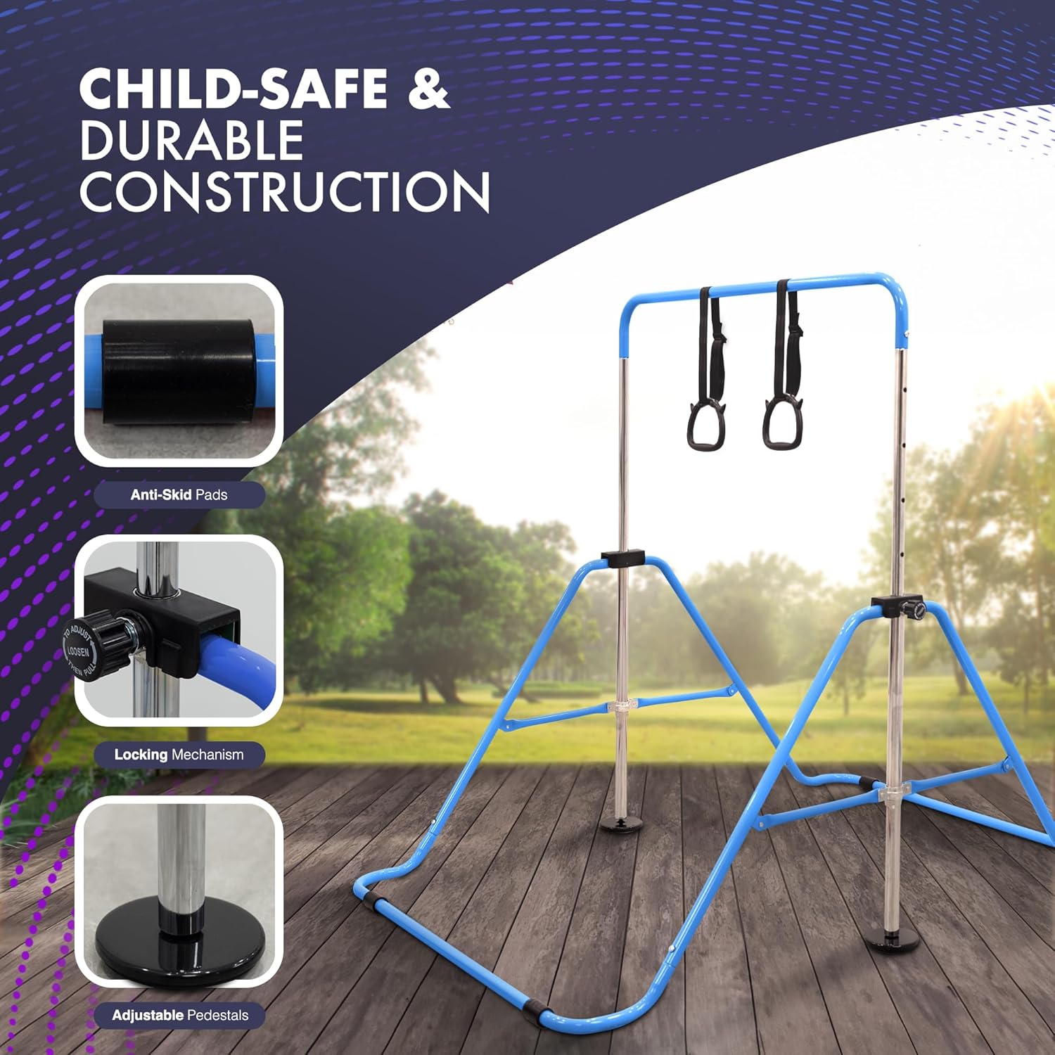 Foldable Gymnastics Horizontal Bar