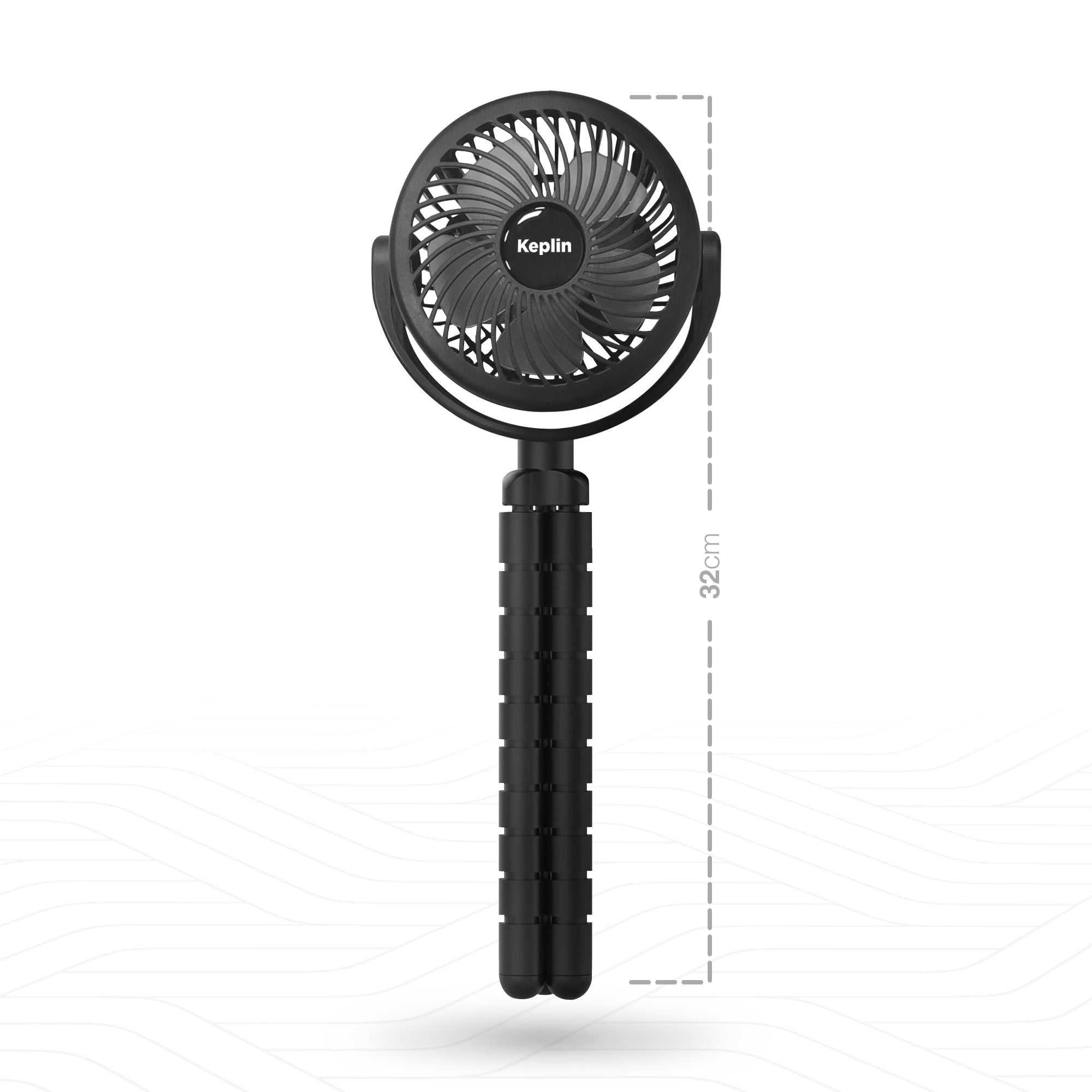 Portable & Rechargeable Handheld Fan with Flexible Handle - UK