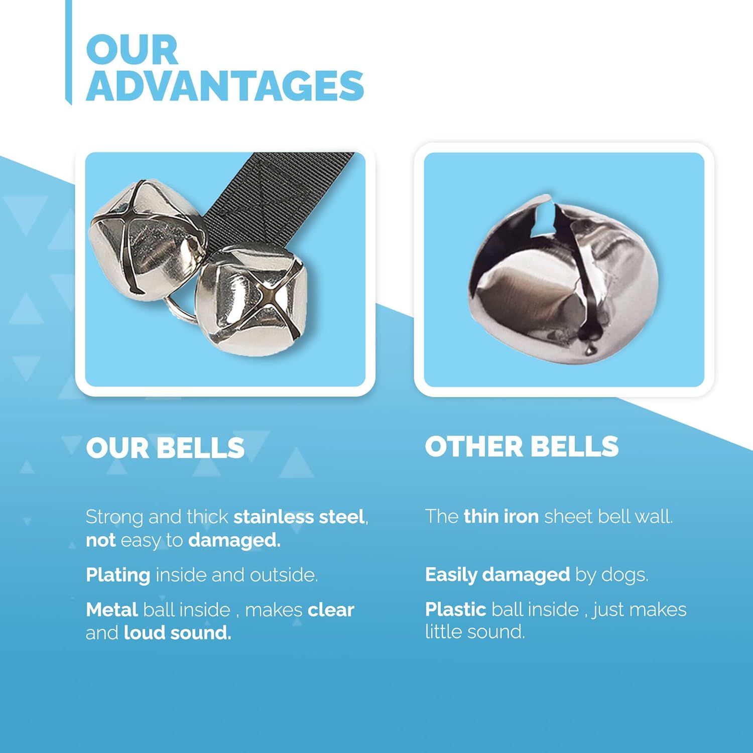 FurDreams Adjustable Dog Training Doorbells - Durable Puppy Toilet Training Bells with Loud Jingle for Easy Outdoor Access