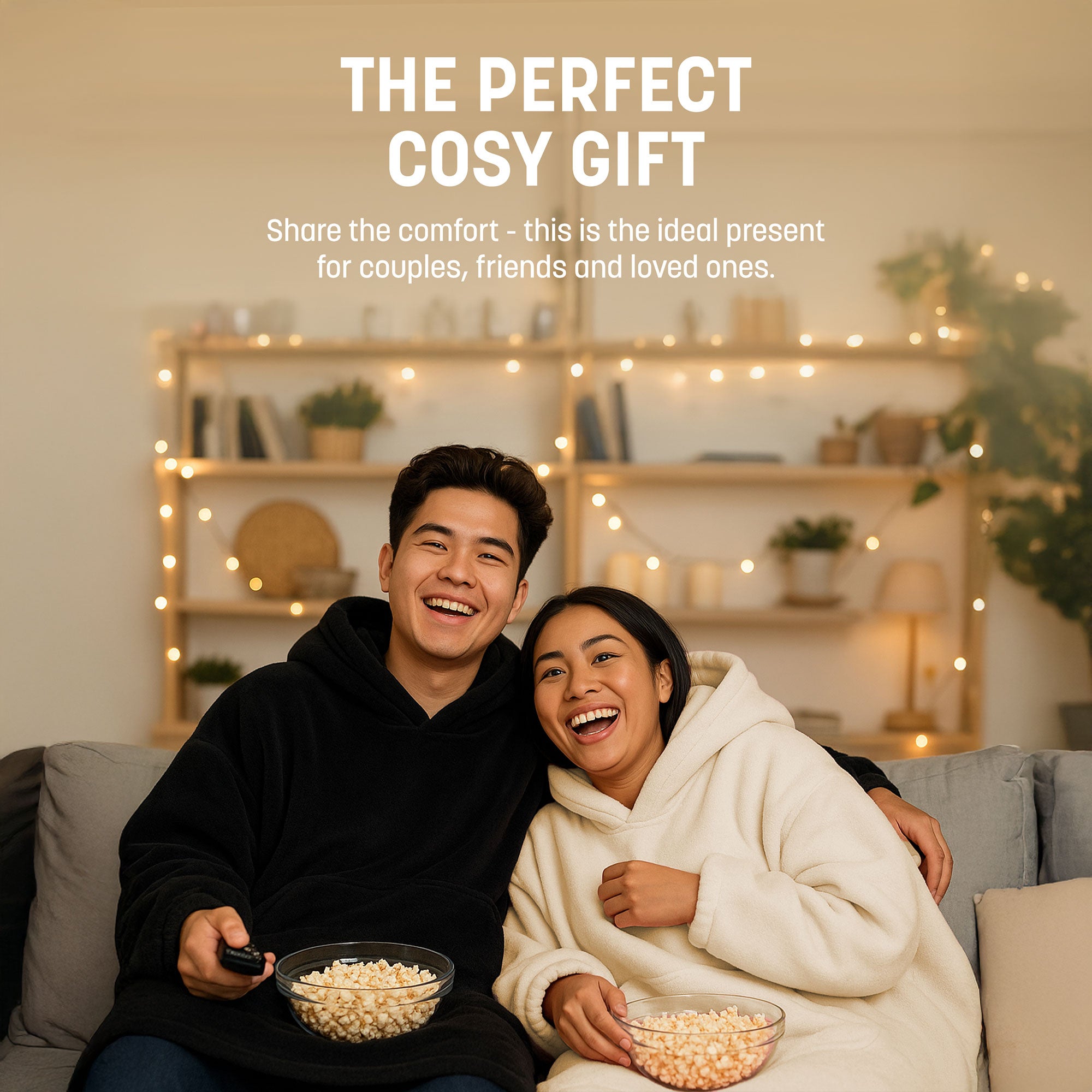 Oversized Blanket Hoodie - Thermal, Soft & Comfortable and Long Length Throw Hoodie