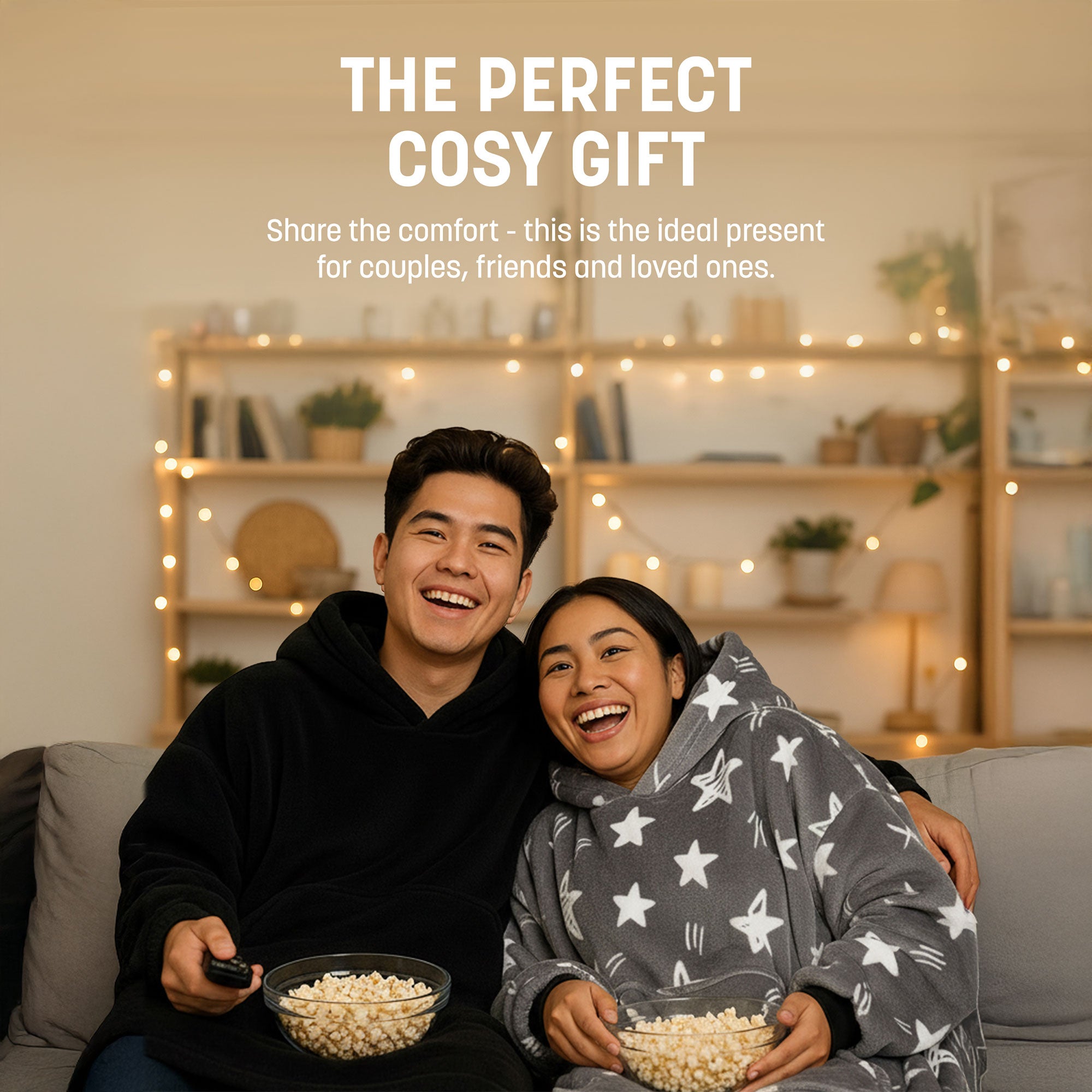 Oversized Blanket Hoodie - Thermal, Soft & Comfortable and Long Length Throw Hoodie