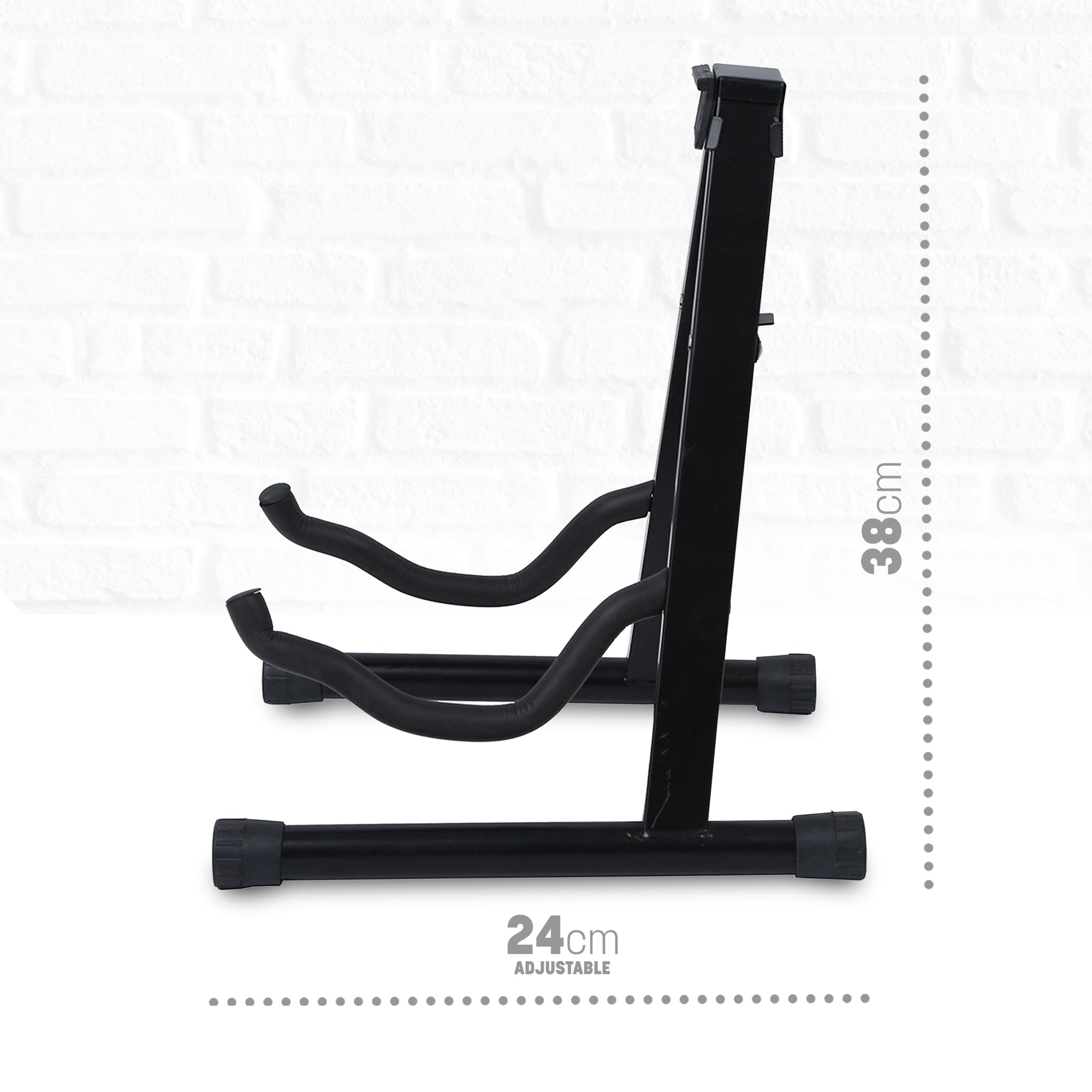 Guitar & Bass Stand A Frame Foldable - Universal, Fits All Guitars, Acoustic & Electric