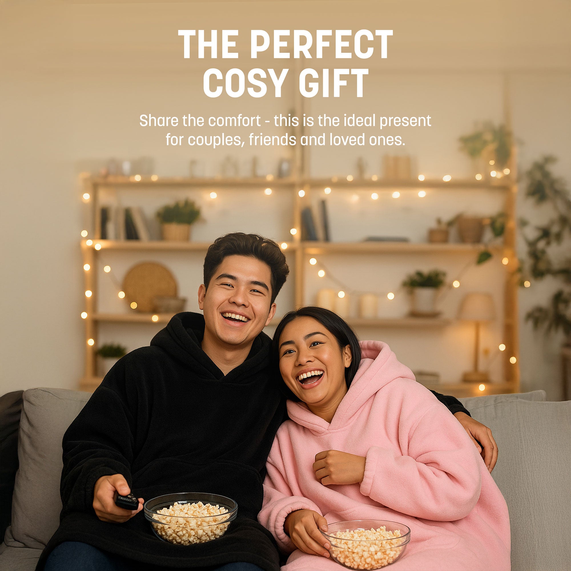 Oversized Blanket Hoodie - Thermal, Soft & Comfortable and Long Length Throw Hoodie