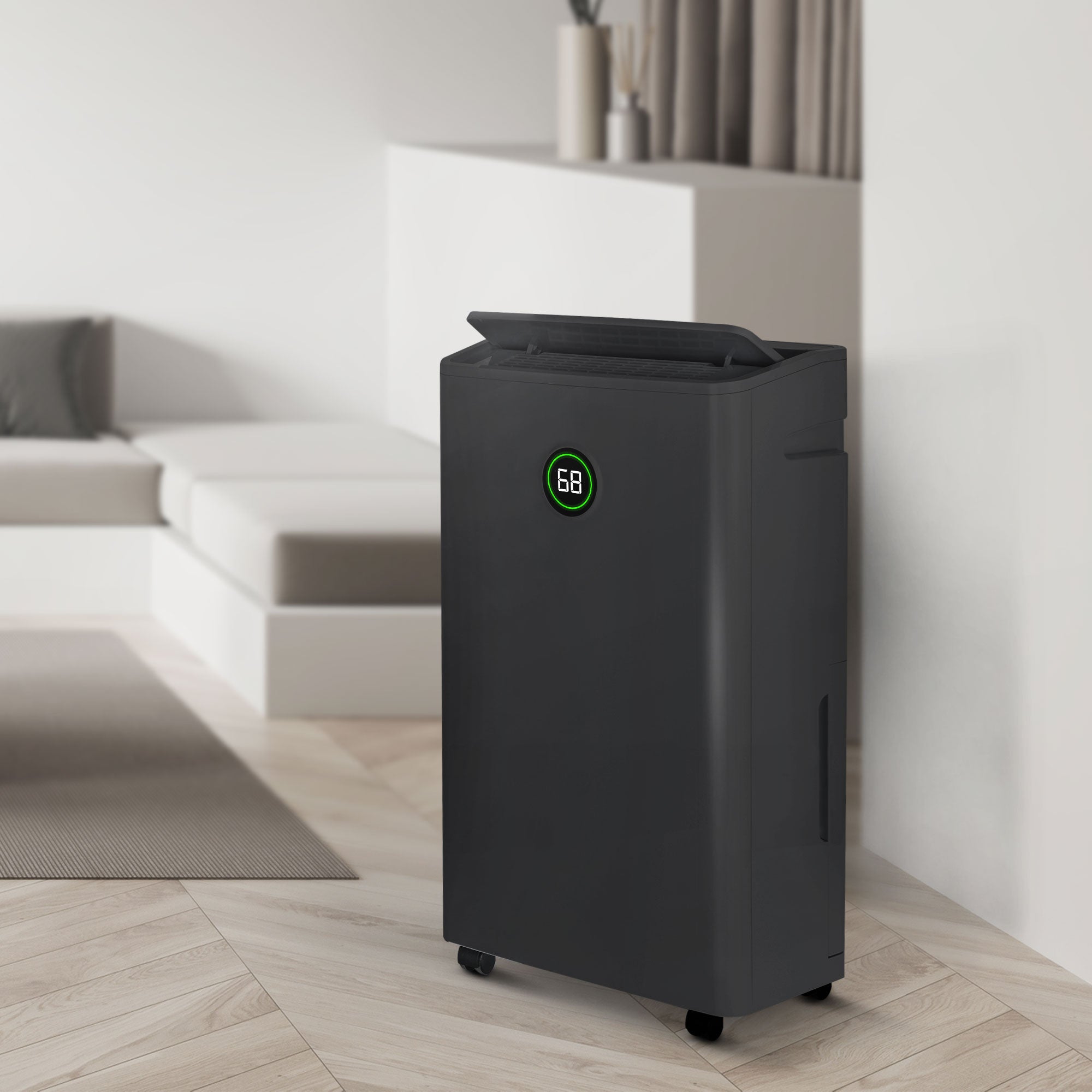 Keplin 20L Dehumidifier with Air Clean, Sleep & Laundry Mode - 24 Hour Timer & Digital Display for Home, Bedroom, Bathroom, Garage & Basement - Eliminates Mould & Condensation - 440W (1 Year Warranty)