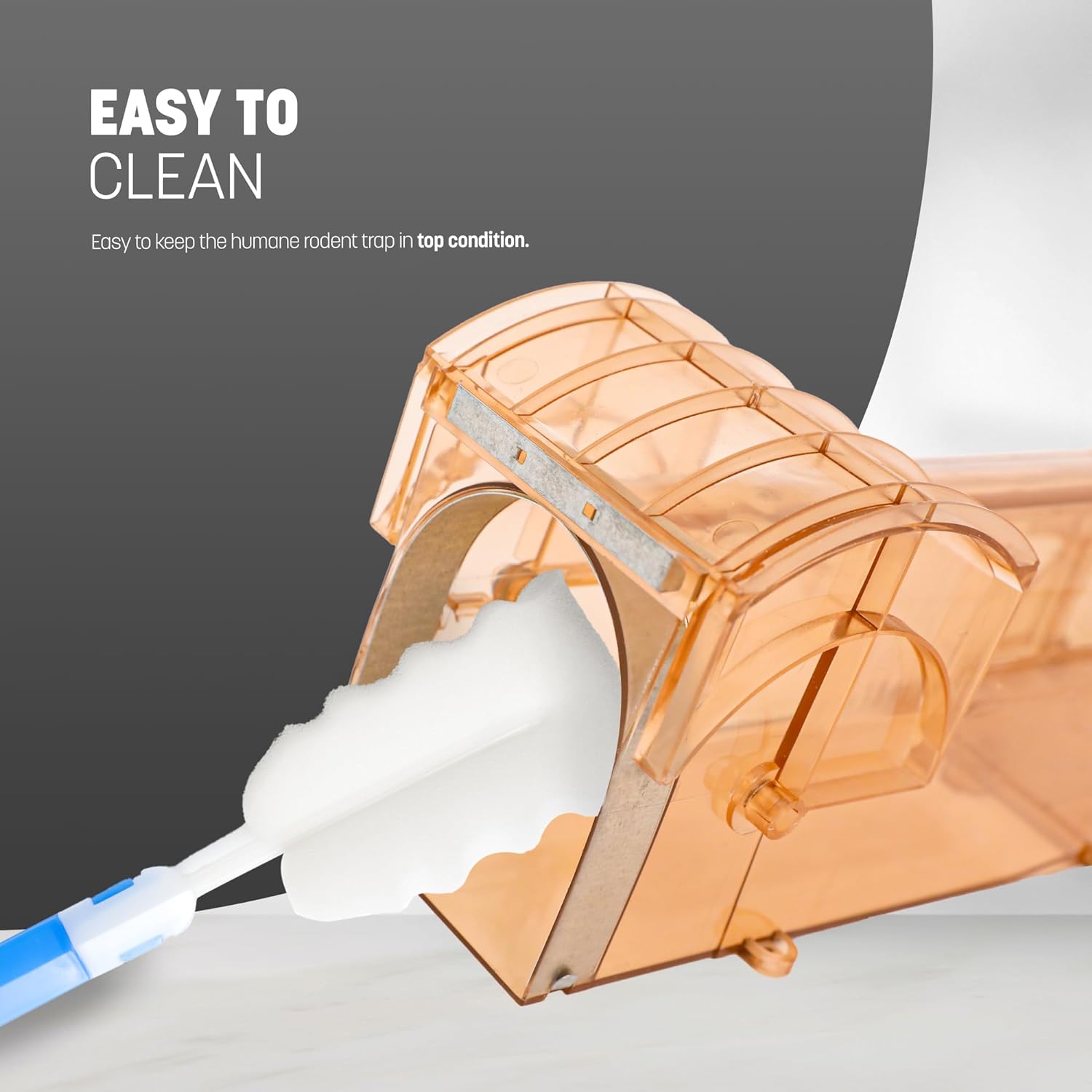 KEPLIN Humane Mouse Trap: Safe, Child & Pet-Friendly, Reusable, Easy to Clean, No-Touch Release