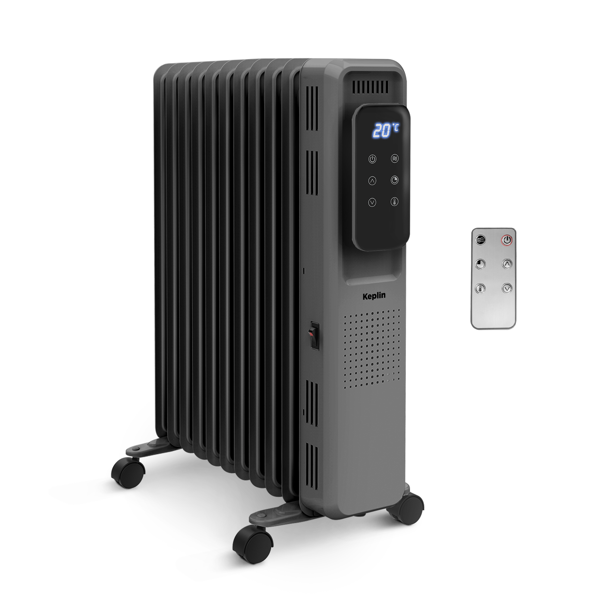 2500W Oil Filled Radiator With Timer - Efficient & Portable Electric Heater with Remote Control