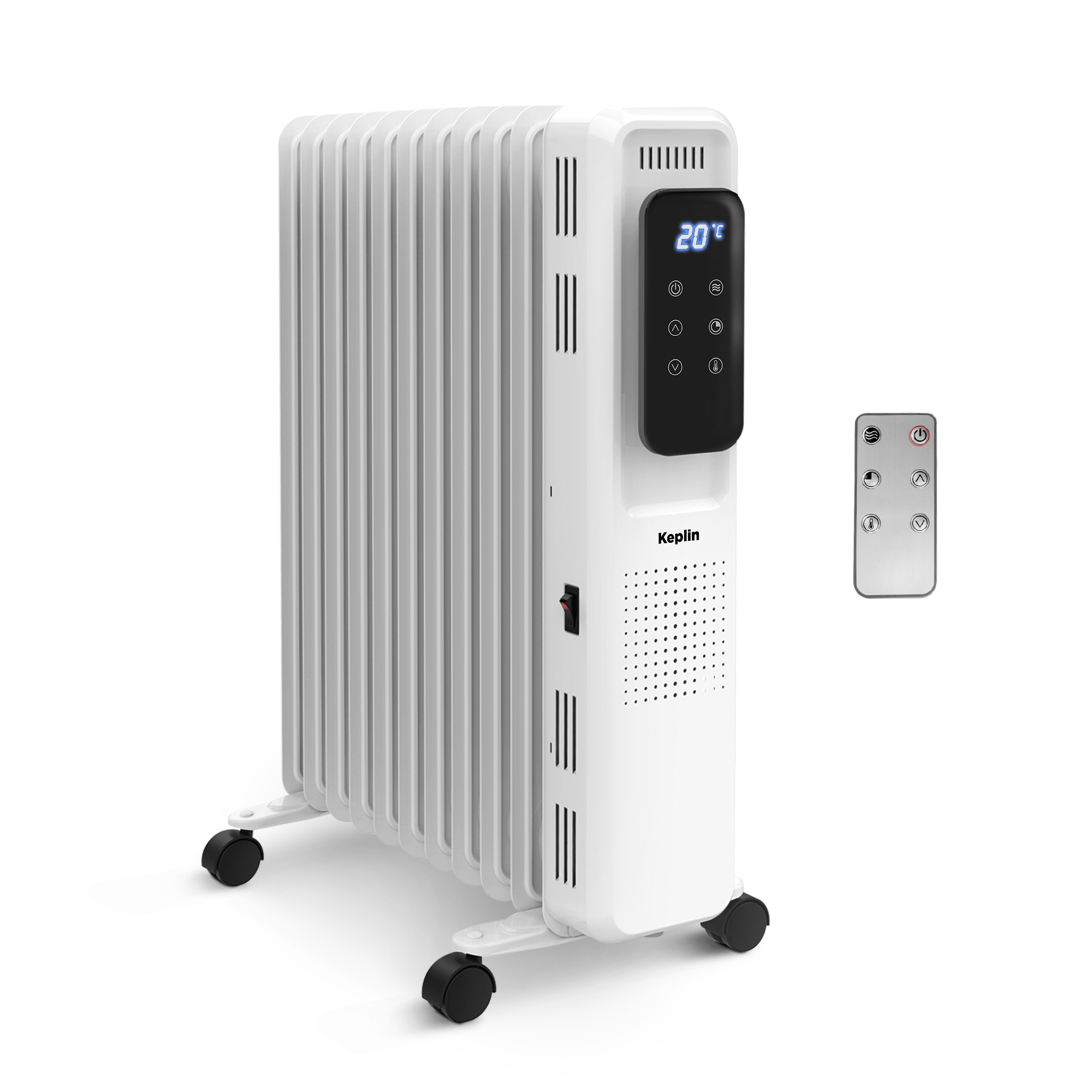 2500W Oil Filled Radiator With Timer - Efficient & Portable Electric Heater with Remote Control