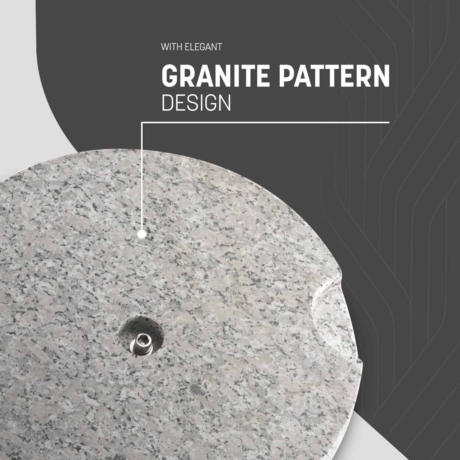 Granite parasol base