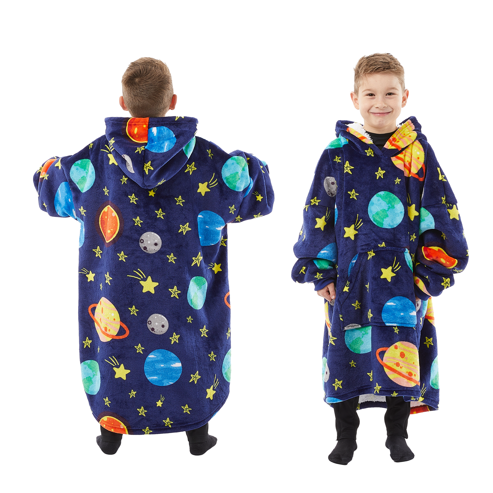 Thermal, Soft & Long-length Throw Hoodie in all Sizes & Colours - UK