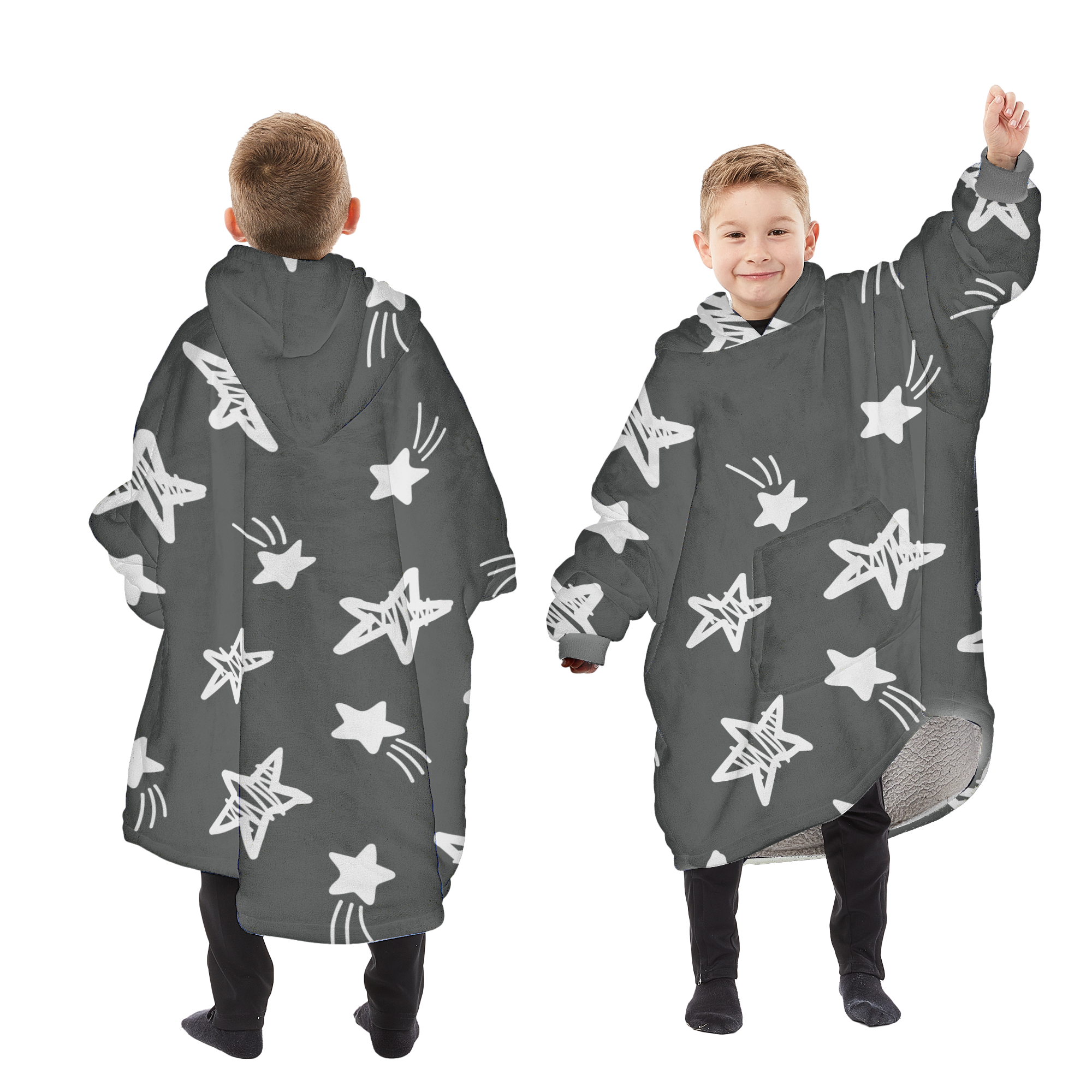 Thermal, Soft & Long-length Throw Hoodie in all Sizes & Colours - UK