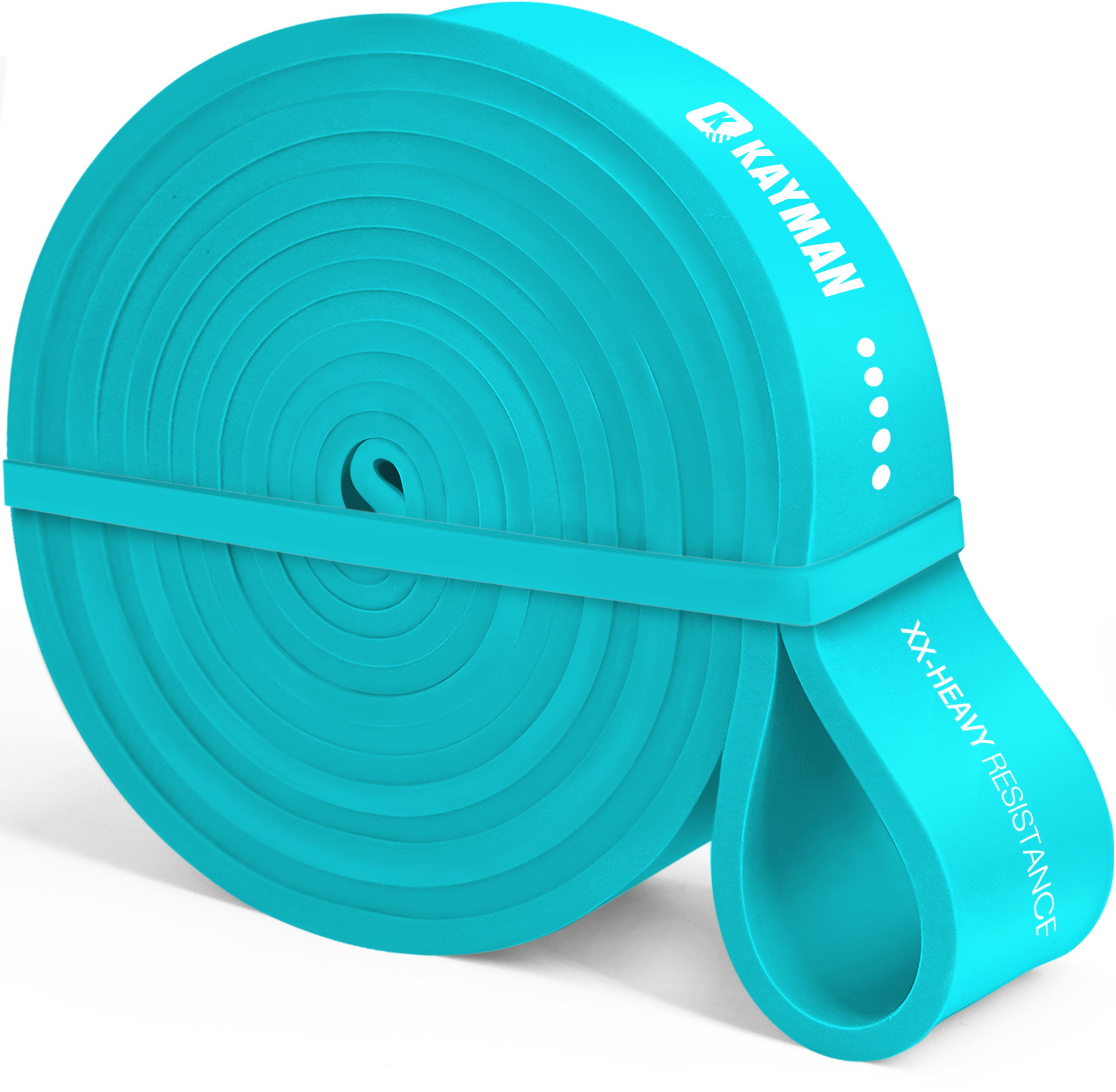 Kayman - Long Resistance Bands, Perfect for Pull-Ups, Yoga, Calisthenics, Strength Training, Stretching, Home Workouts (5-15lbs, 15-35lbs, 30-60lbs, 40-80lbs, 50-125lbs)