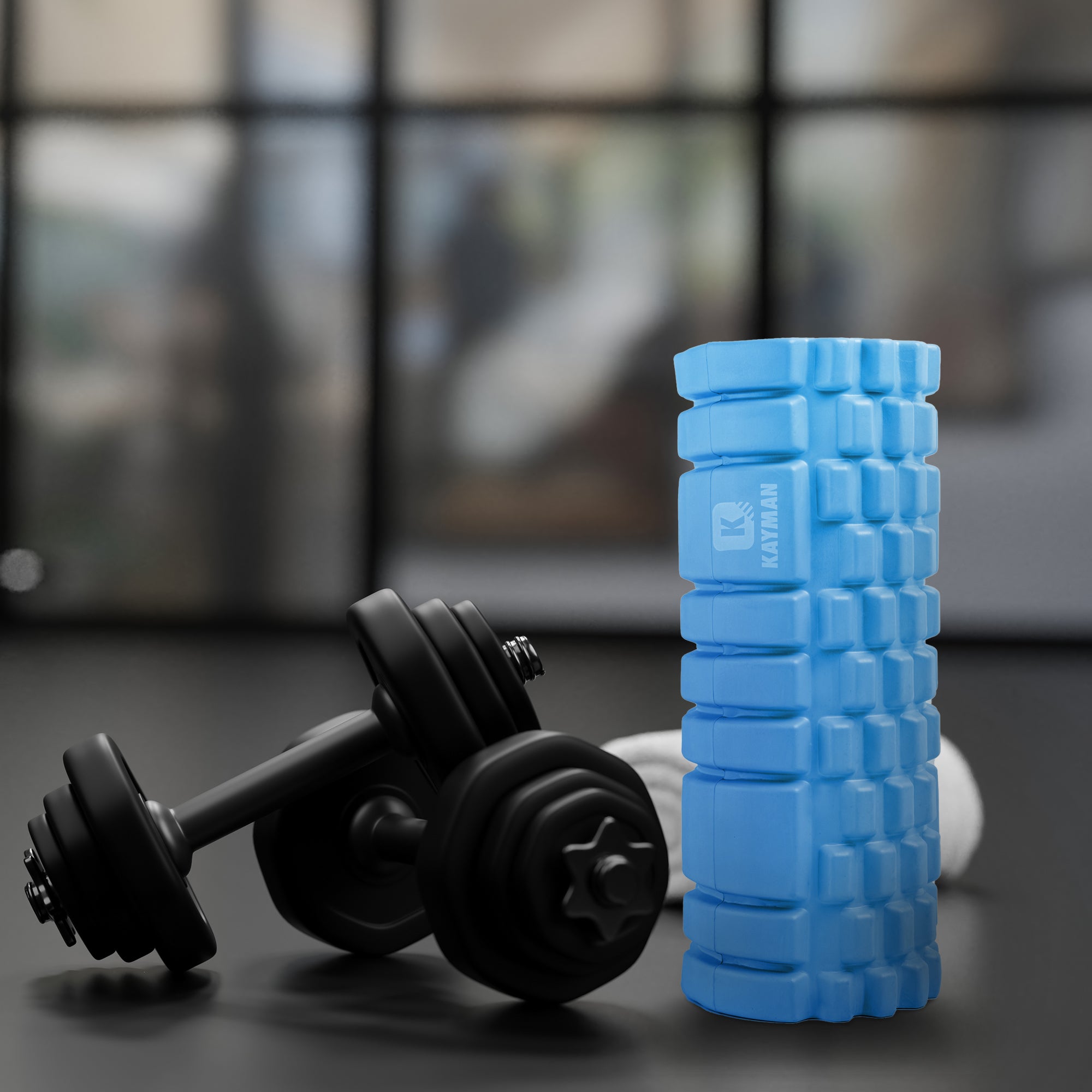 Kayman Massage Roller: High-Density Foam Deep Tissue Relief & Sports Recovery Tool for Back Pain, Balance, and Blood Flow Stimulation