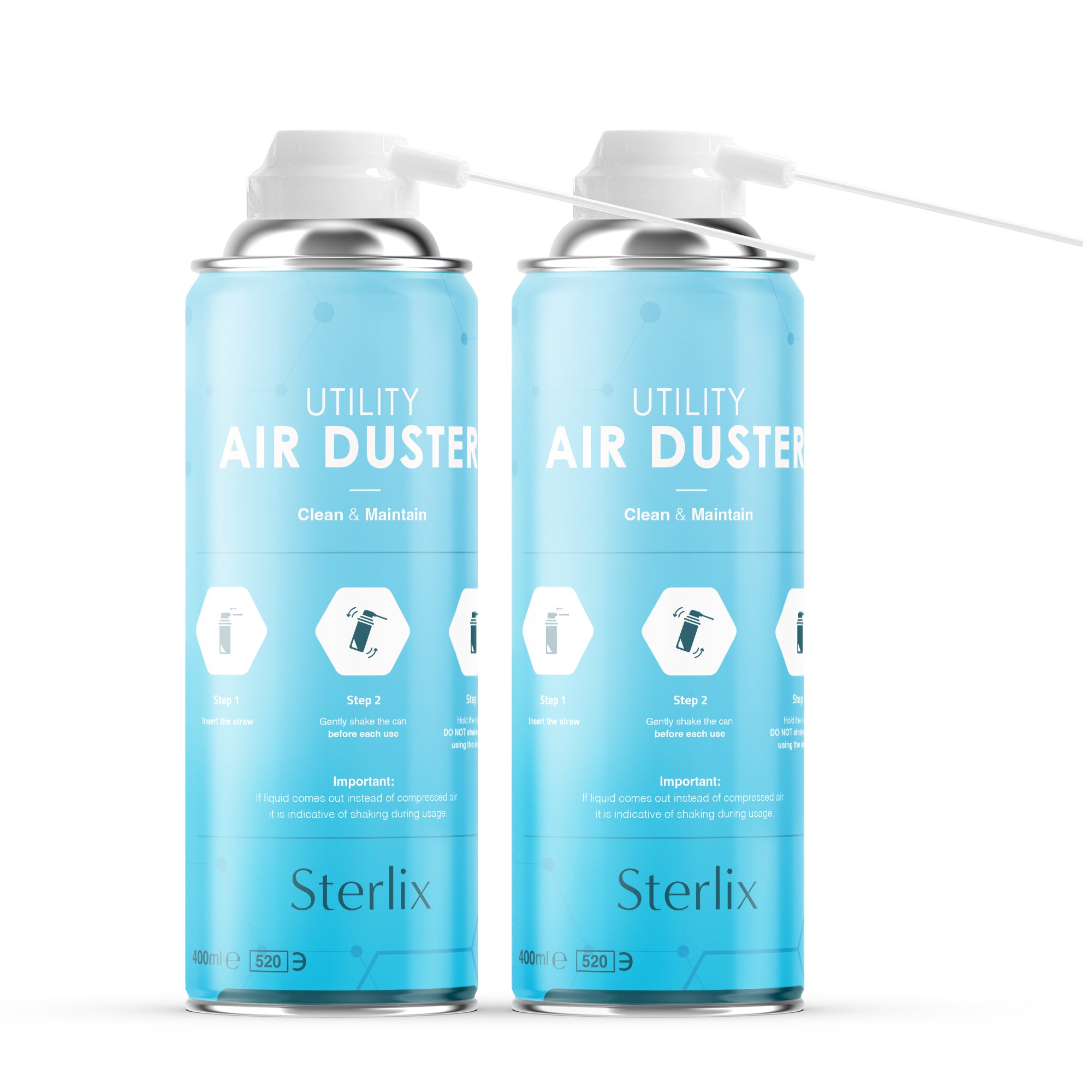 Air Duster Can 400ml Compressed Air Spray Can Dust Cleaner PC, Keyboard, Electronic Devices & Car Cleaning Protect & Maintain Easy Use Blow Dust & Dirt Extension Tube Professional Use