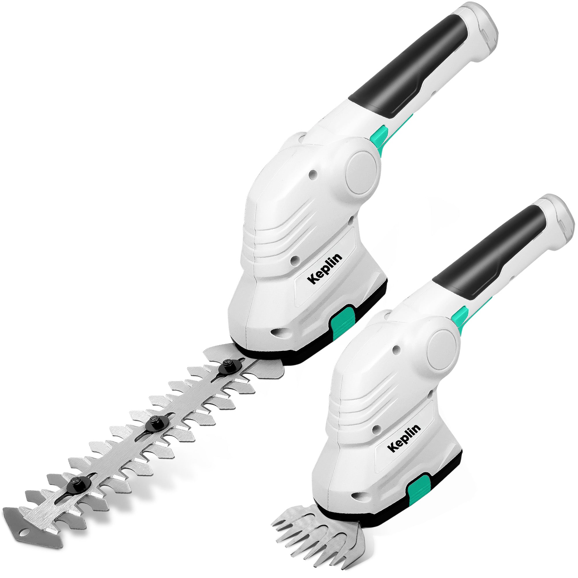 Keplin 2-in-1 Cordless Grass Shear & Hedge Trimmer – 7.2V Rechargeable 1500mAh Battery, Lightweight Handheld Garden Edging & Shrub Cutter with 2 Interchangeable Blades for Precise Trimming