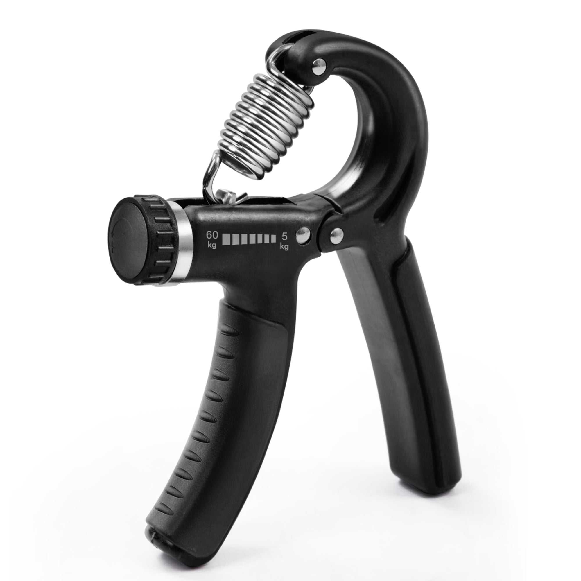 Kayman Grip Strengtheners - Adjustable Resistance Hand Exerciser - Strength Training for Forearm, Wrist & Hand - Durable PP+TPR - Fits All Hand Sizes ( Black )
