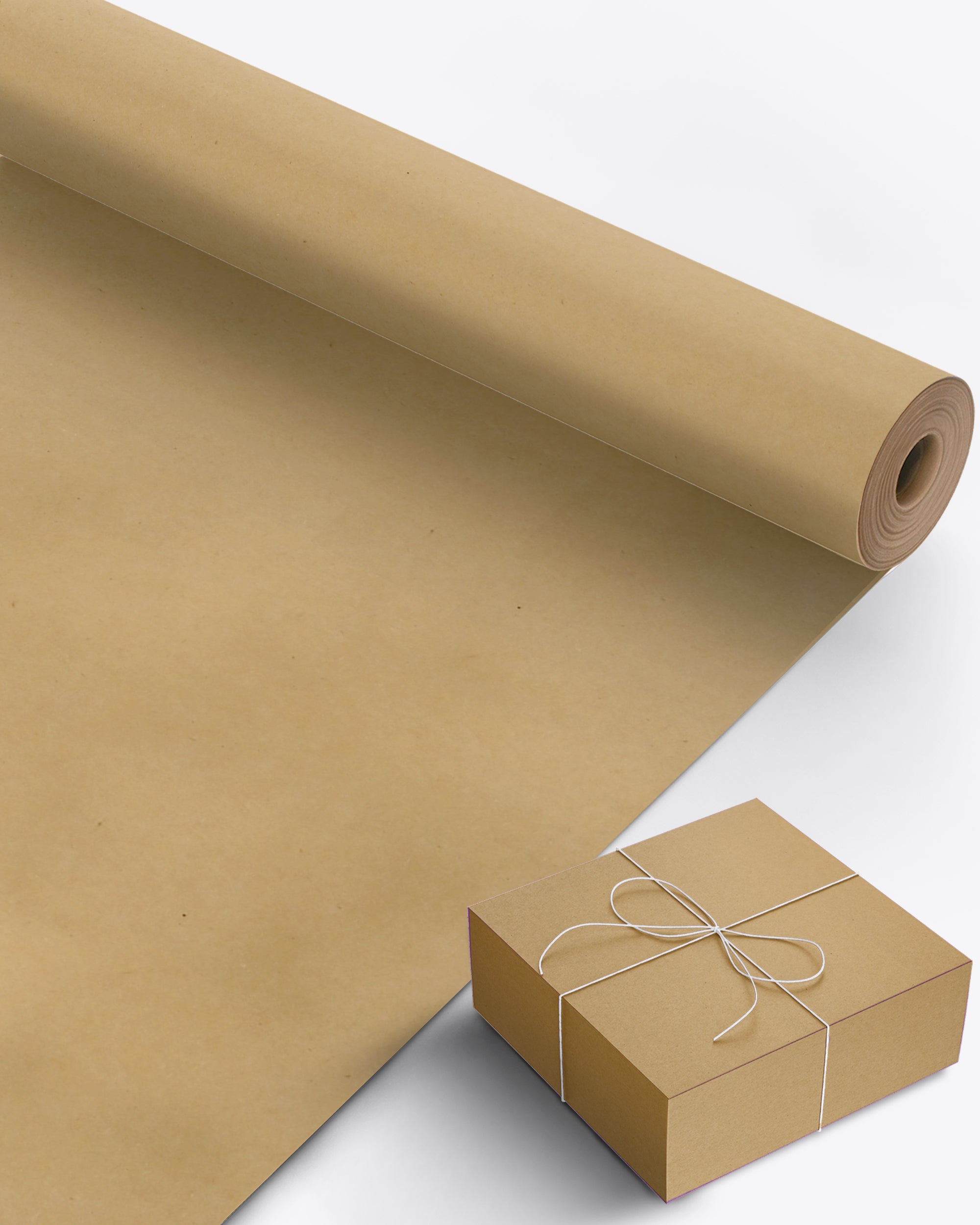 Kraft & Co Recycled Kraft Wrapping Paper Roll – 80gsm Durable Tear-Resistant Gift Wrap, Eco-Friendly, Recyclable & Biodegradable – All-Occasion Wrapping Paper