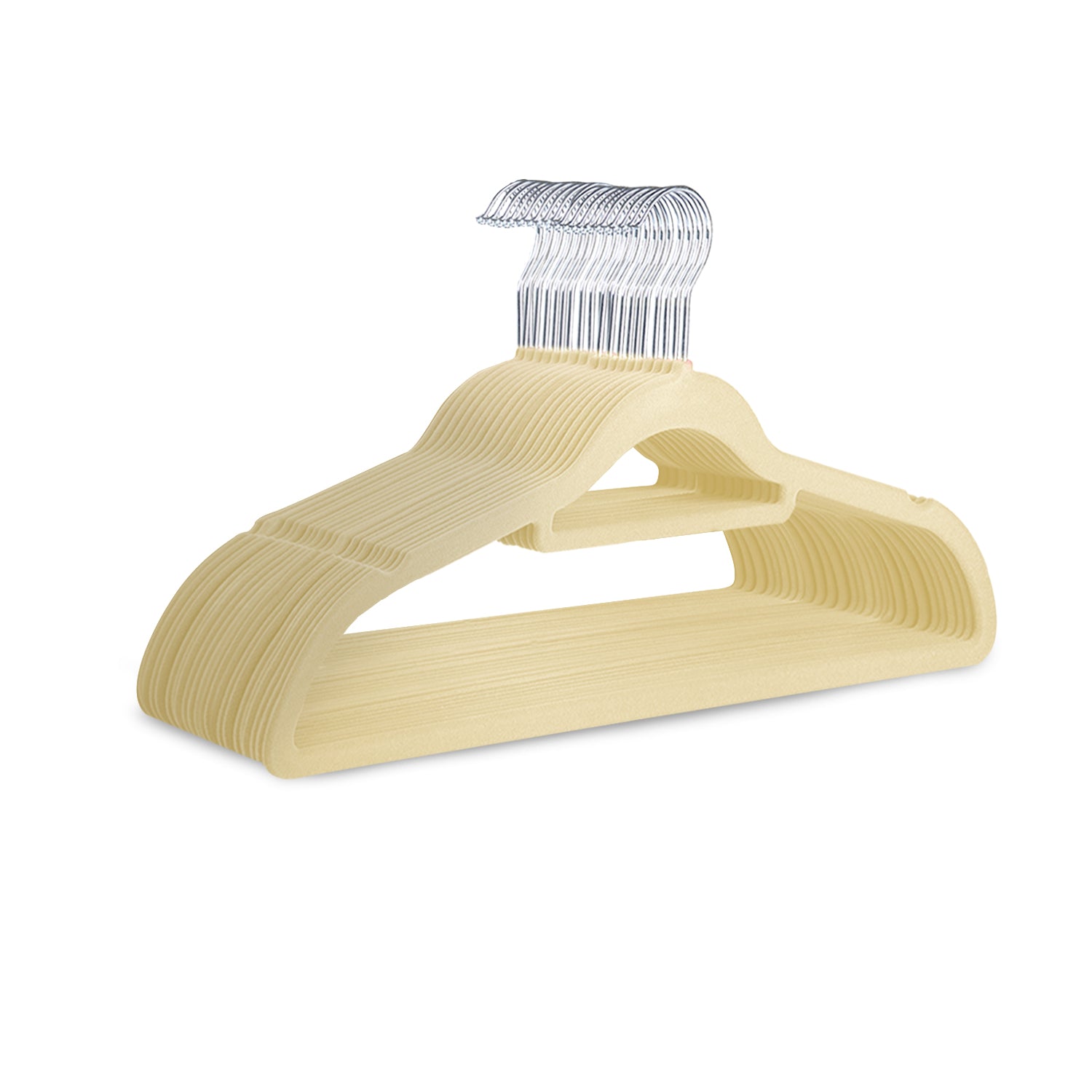 KEPLIN Velvet Hangers 20 Pack - Non-Slip Clothes Hangers with Tie Bar & 360° Hook - Durable & Sturdy, Space-Saving Wardrobe Organisers for Suits, Jackets & Clothes- Home Storage Solution