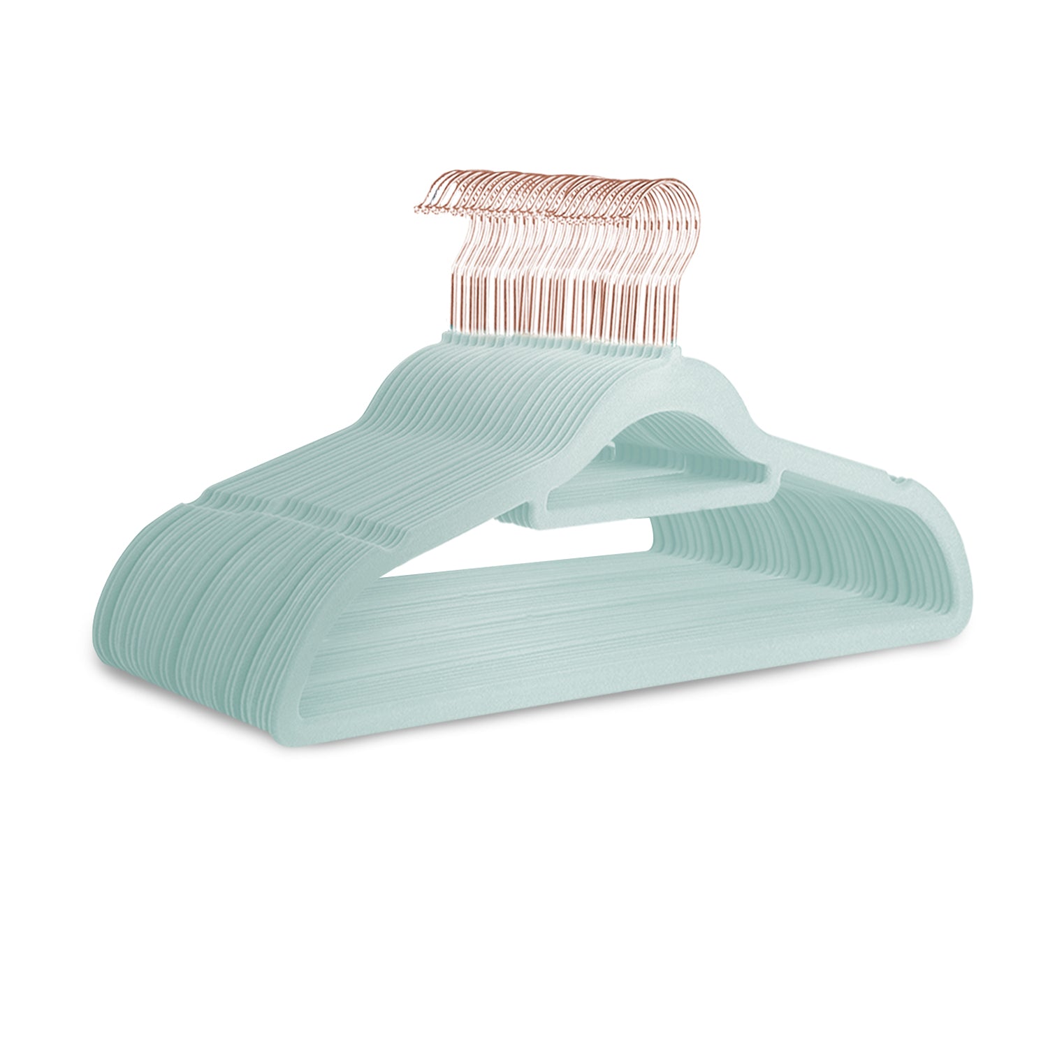 KEPLIN Velvet Hangers 30 Pack (41.5cm) - Non-Slip Clothes Coat hangers with Tie Bar and 360 Degree Hook for Home Storage Durable, Sturdy & Space Saving Wardrobe (30 Pack)