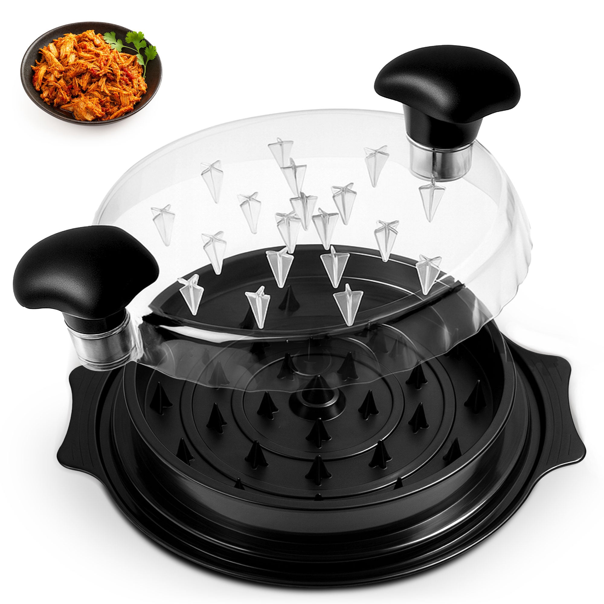 KEPLIN Chicken Shredder Tool - BPA-Free Meat Shredder with Anti-Slip Base & Ergonomic Grip - Dishwasher Safe Poultry Shredding Tool for Chicken, Pork, Beef - Quick Manual Meat Shredder