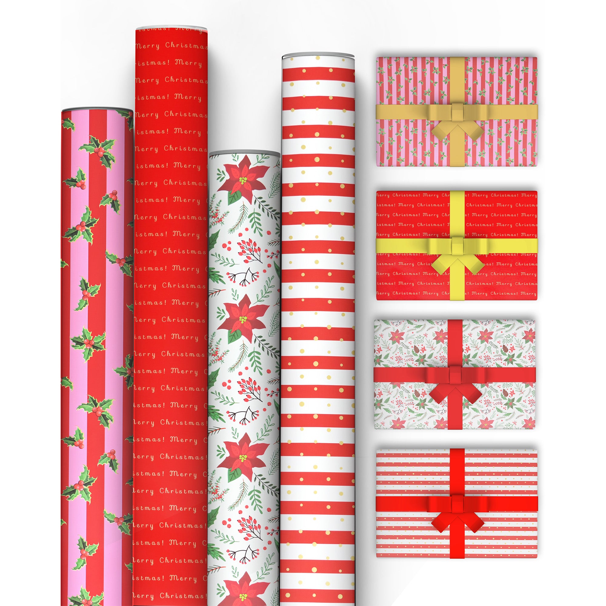 Kraft & Co 4 pack 69cm x 8M Gift Wrapping Paper Ideal for Gifts Arts & Crafts