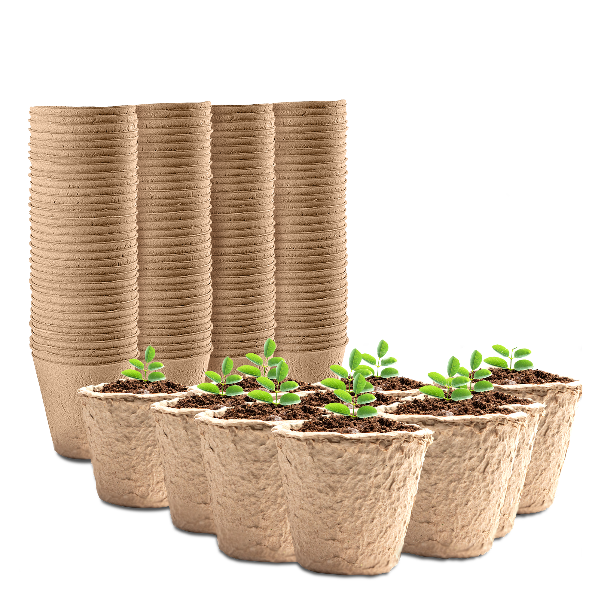 96pc Fibre Plant Pots