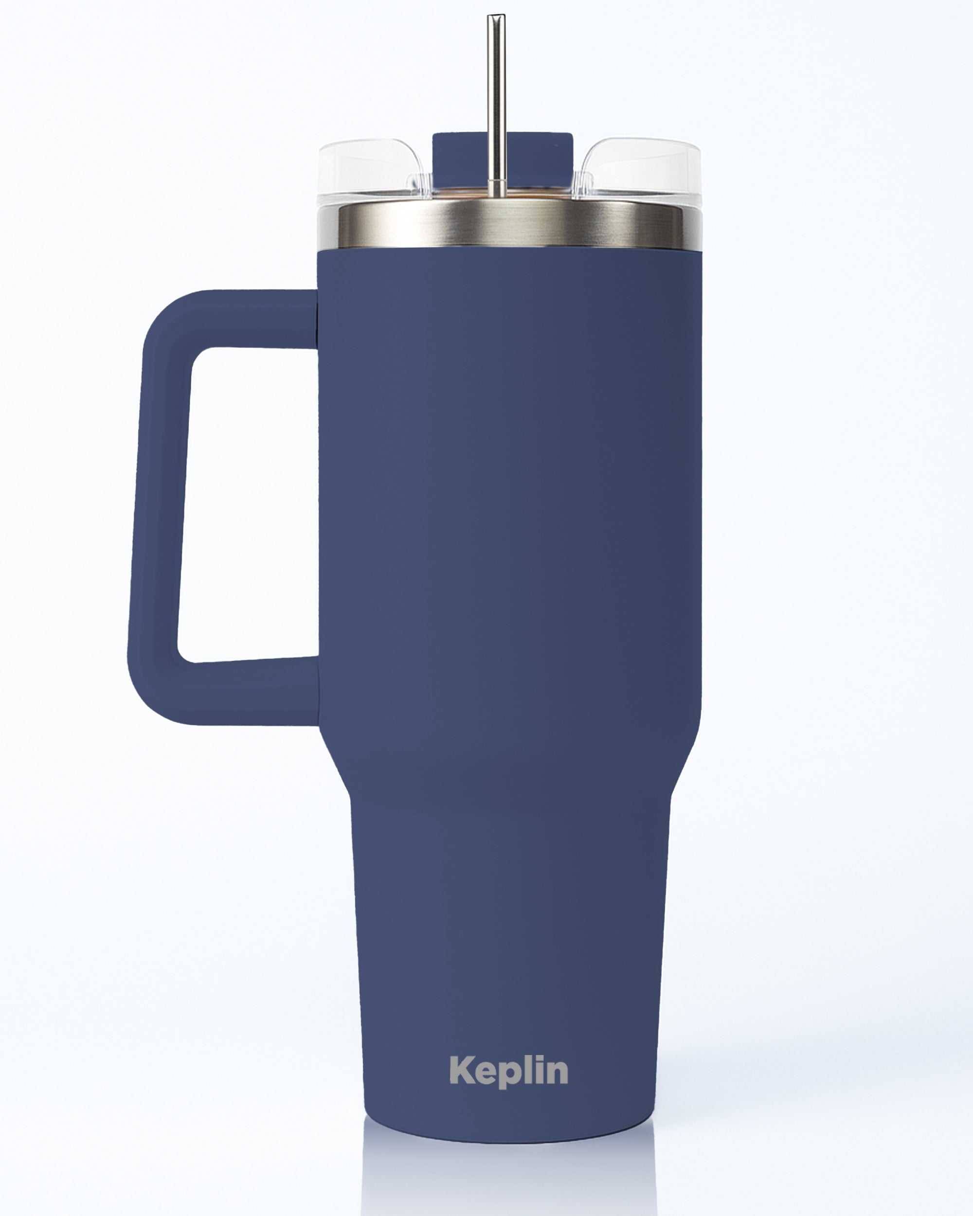 Keplin Tumbler 40 oz with Handle, Stainless Steel Vacuum Insulated Water Bottle with Straw and Lid, Cold for 29 Hours, Travel Mug, Thermal Flask, BPA Free