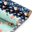 Kraft & Co 2 Pack Christmas Wrapping Paper Roll - Festive Designed Recyclable Kraft Paper, Perfect for Holiday Gifts, Arts & Crafts-Wrapping for a Merry Christmas (44.5cm x 25m)
