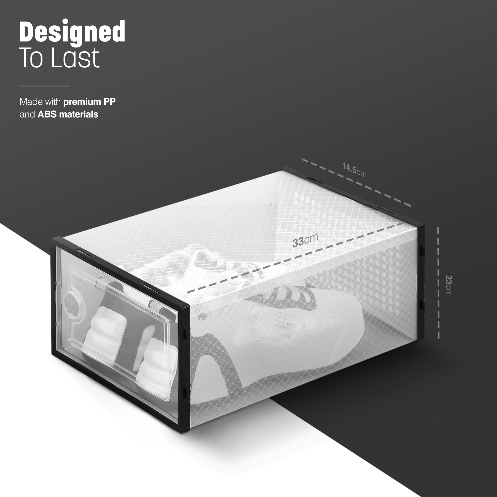 Stackable Shoe Storage Boxes (12-Pack) for Closet, Wardrobe & Home