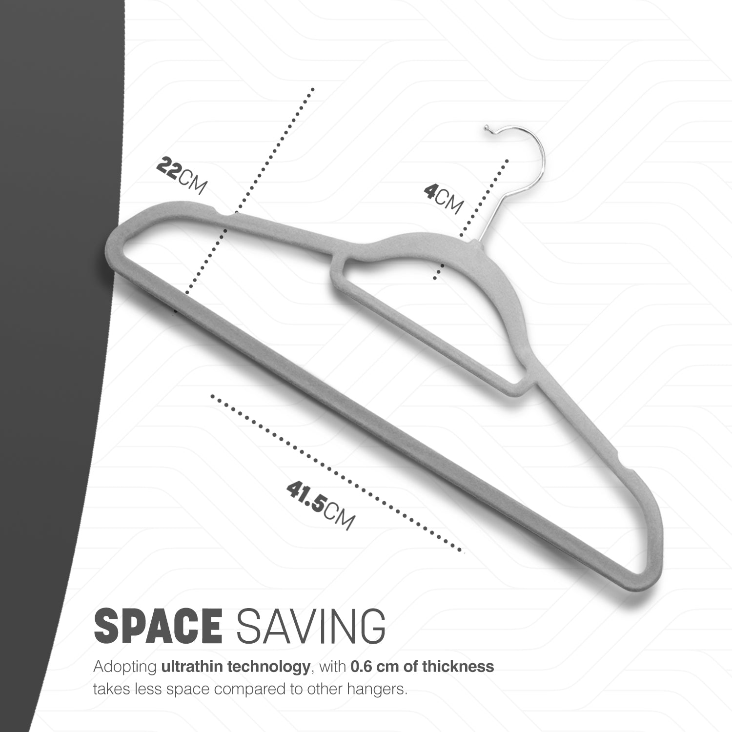 KEPLIN Velvet Hangers 20 Pack - Non-Slip Clothes Hangers with Tie Bar & 360° Hook - Durable & Sturdy, Space-Saving Wardrobe Organisers for Suits, Jackets & Clothes- Home Storage Solution