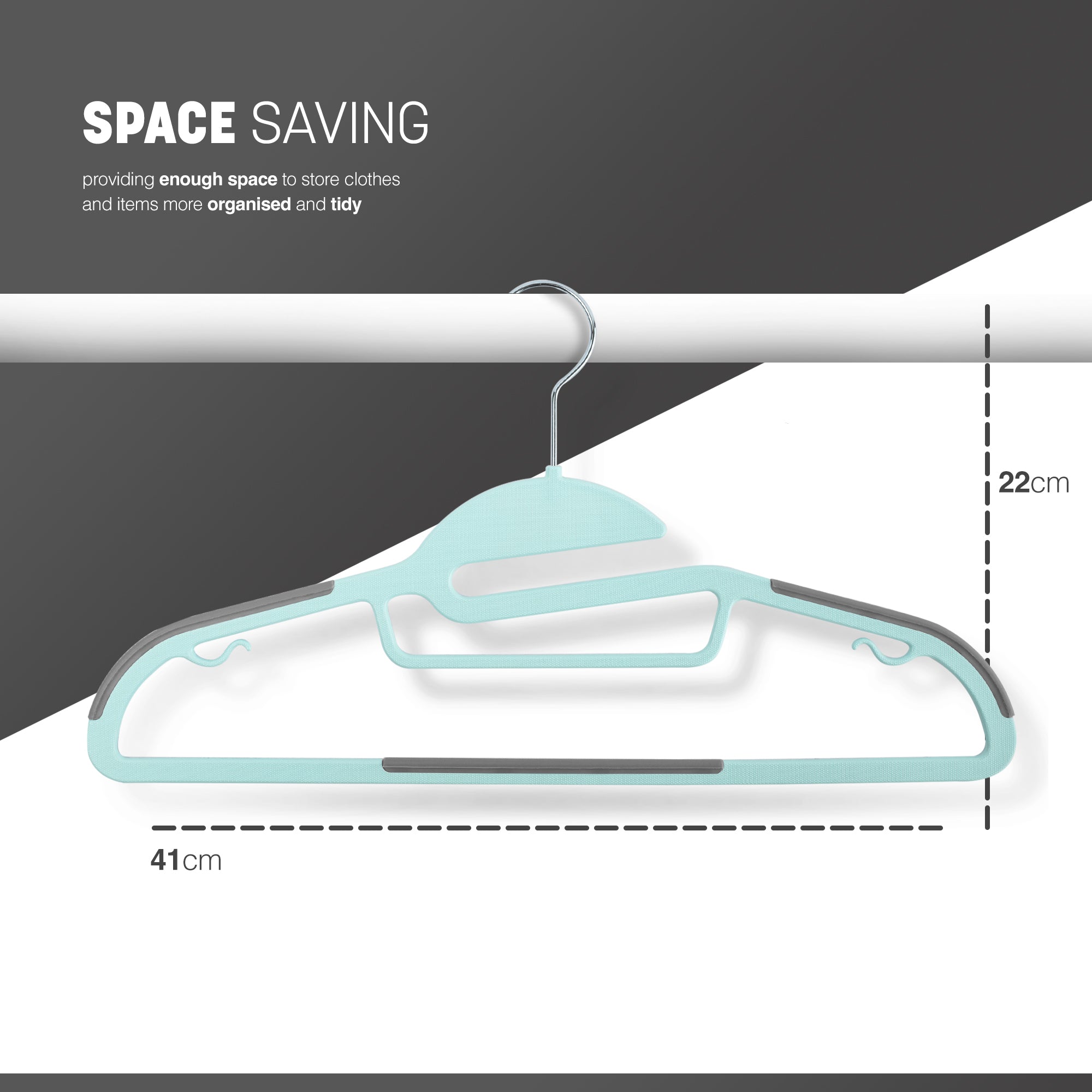 Slimline Non-Slip Clothes Hangers