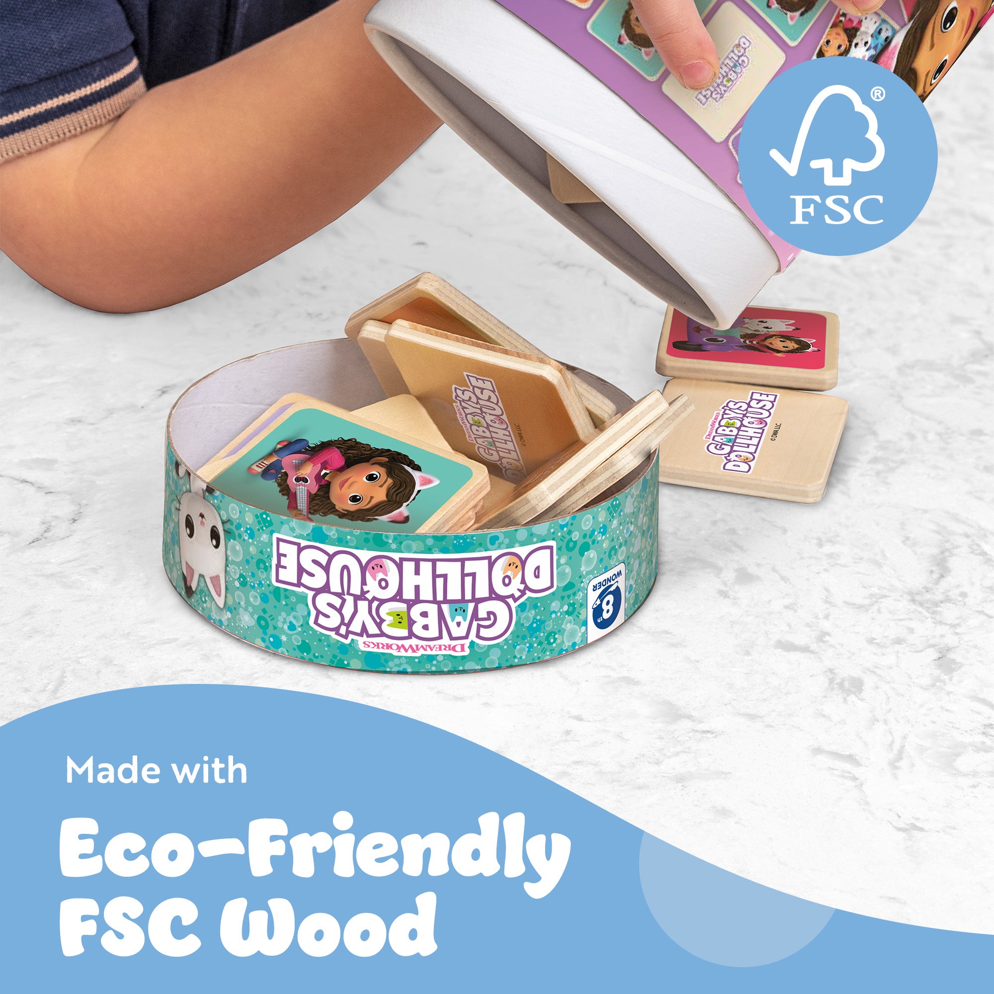 Gabby's Dollhouse Memory Game for Kids - Fun Family Travel Game, Compact & Portable Design, Classic Character Matching Toy