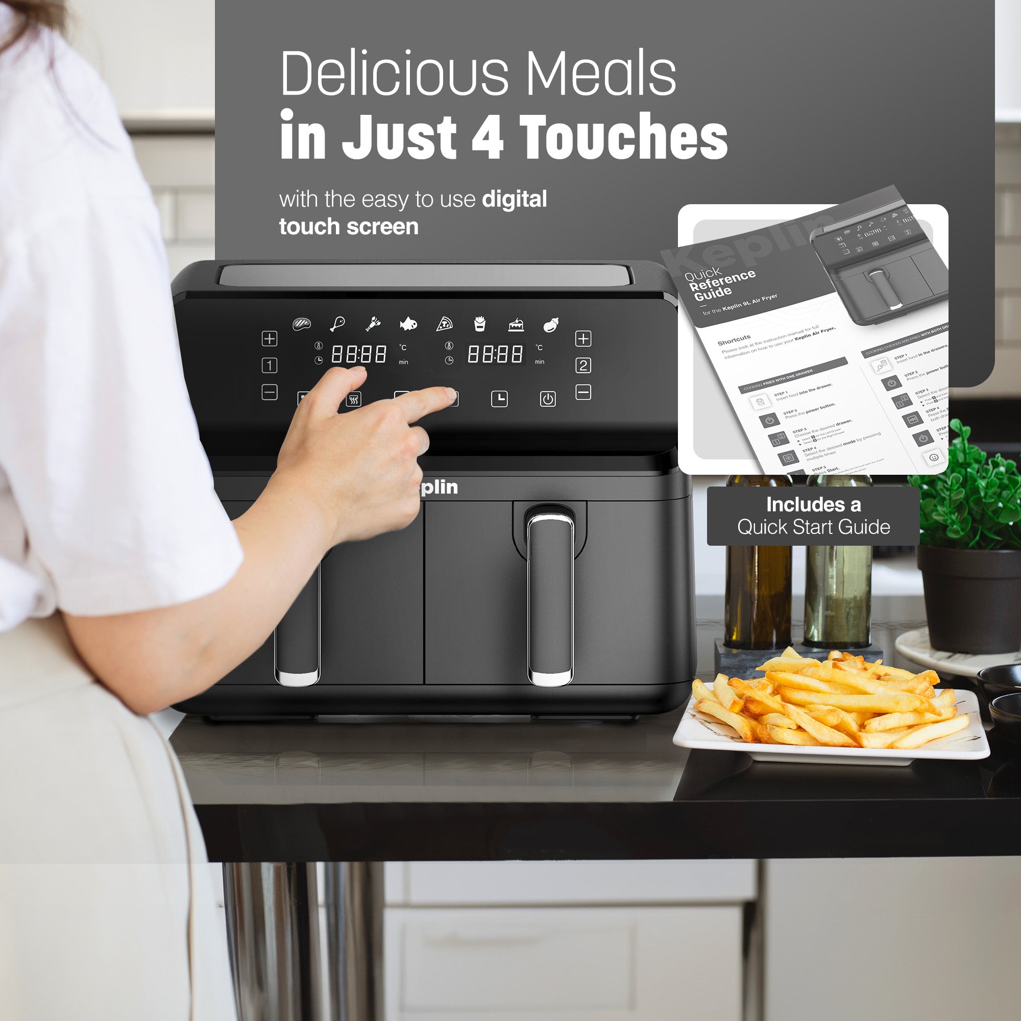 Keplin 9L Dual Zone Air Fryer