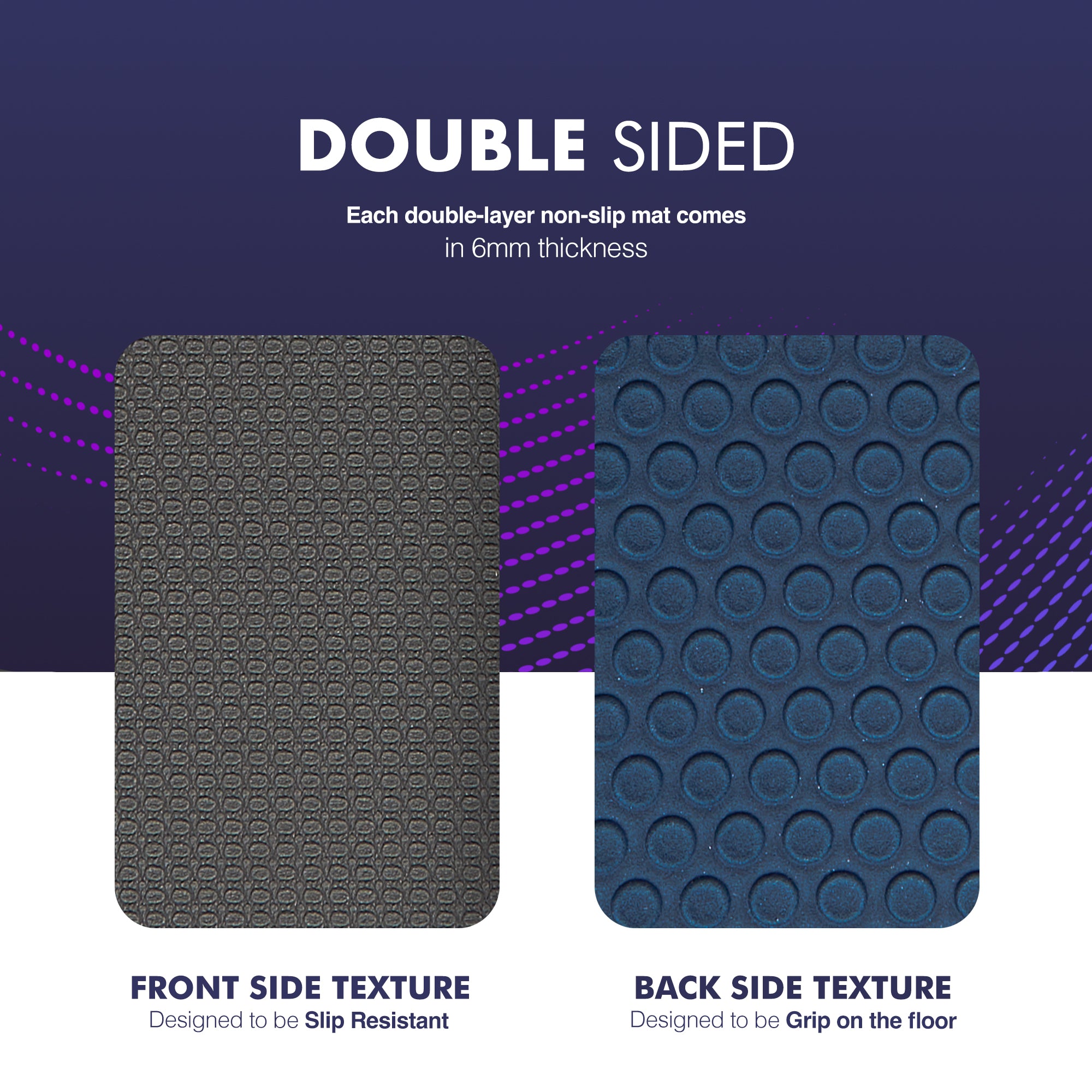 KAYMAN Yoga & Exercise Mat with Carry Strap, Large Non-Slip Comfortable Training & Workout Floor Mat for Home or Outdoor, Gym, Pilates, Gymnastics, HiiT, Stretching & Meditation