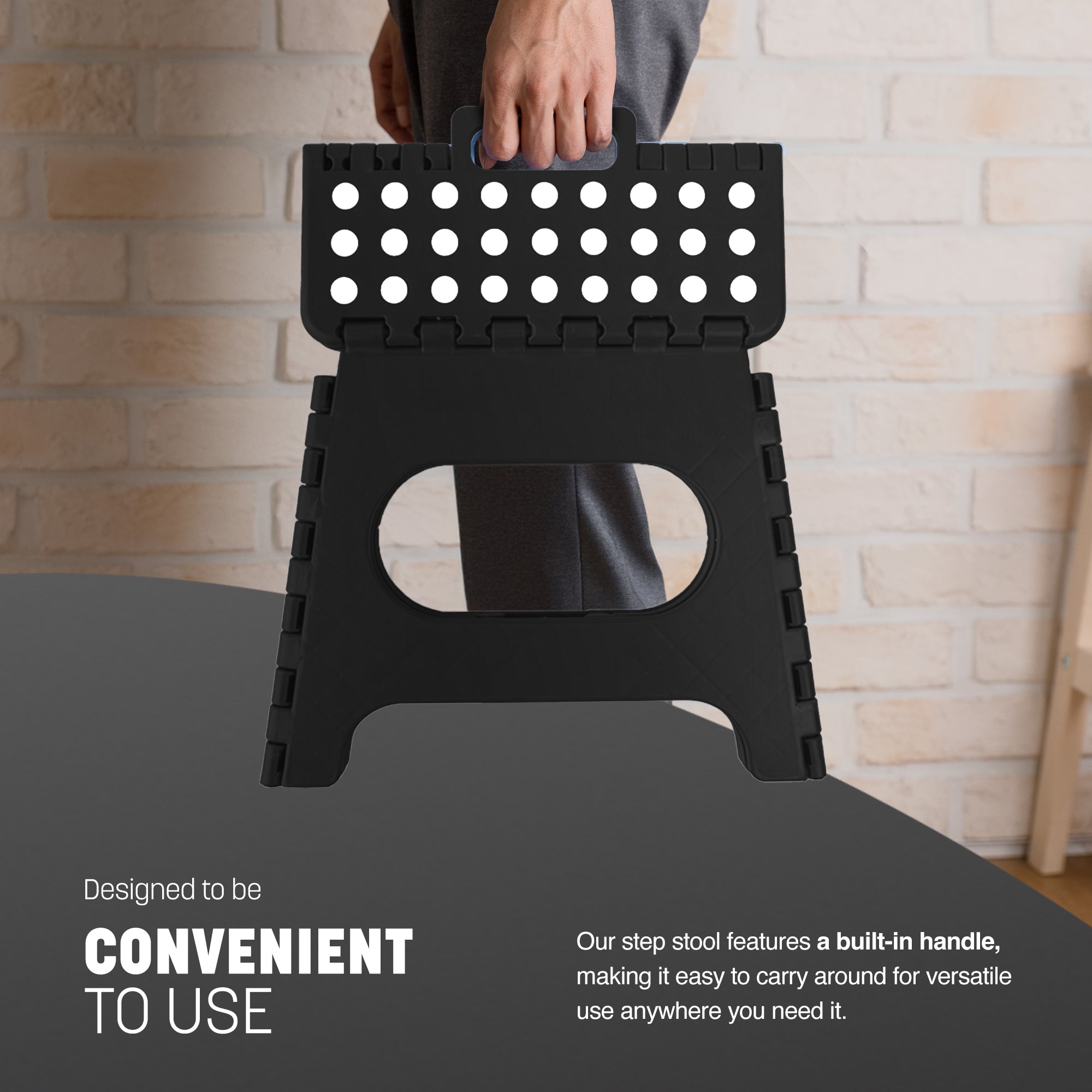 KEPLIN 11inch Heavy Duty Folding Step Stool