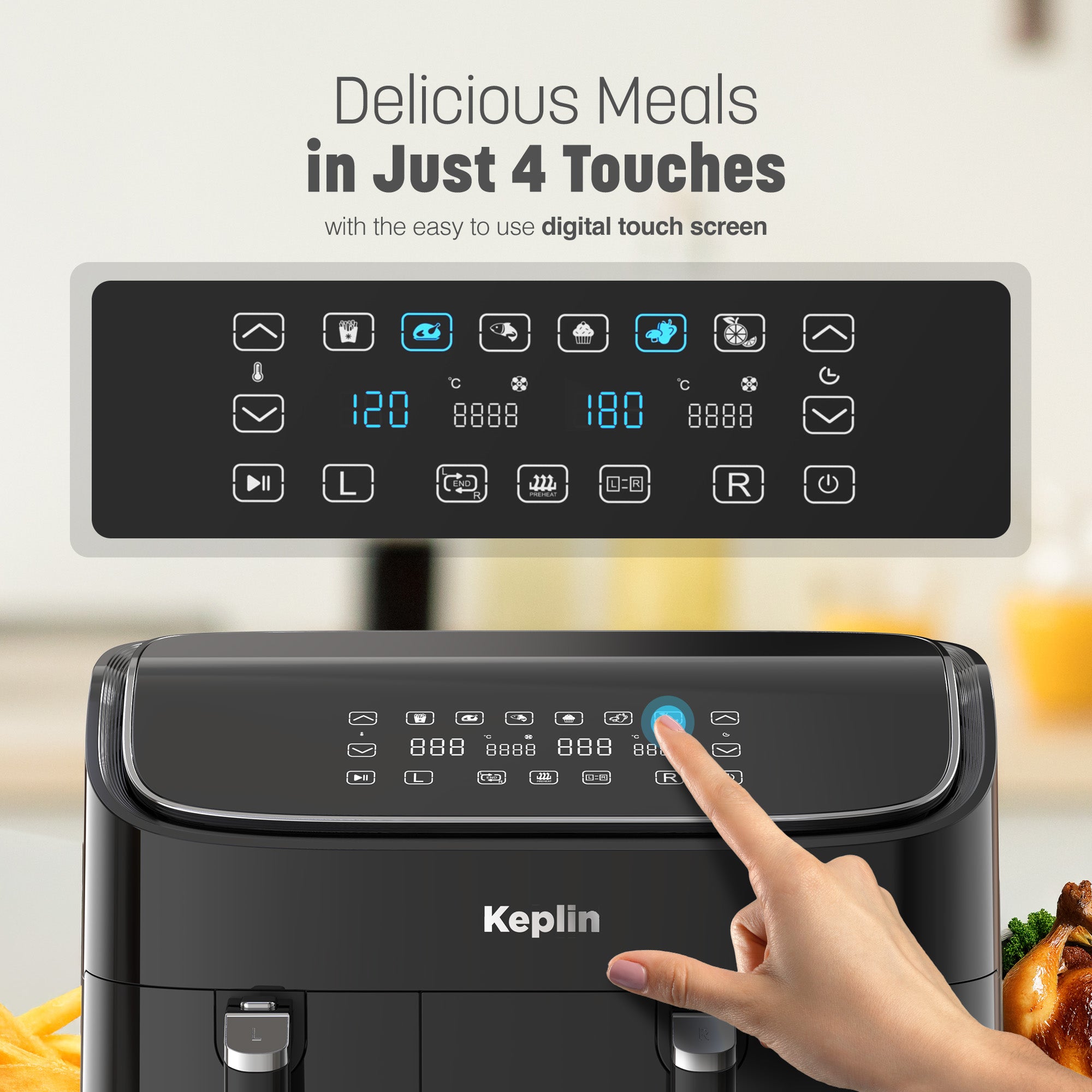 9.5L Dual Zone Air Fryer