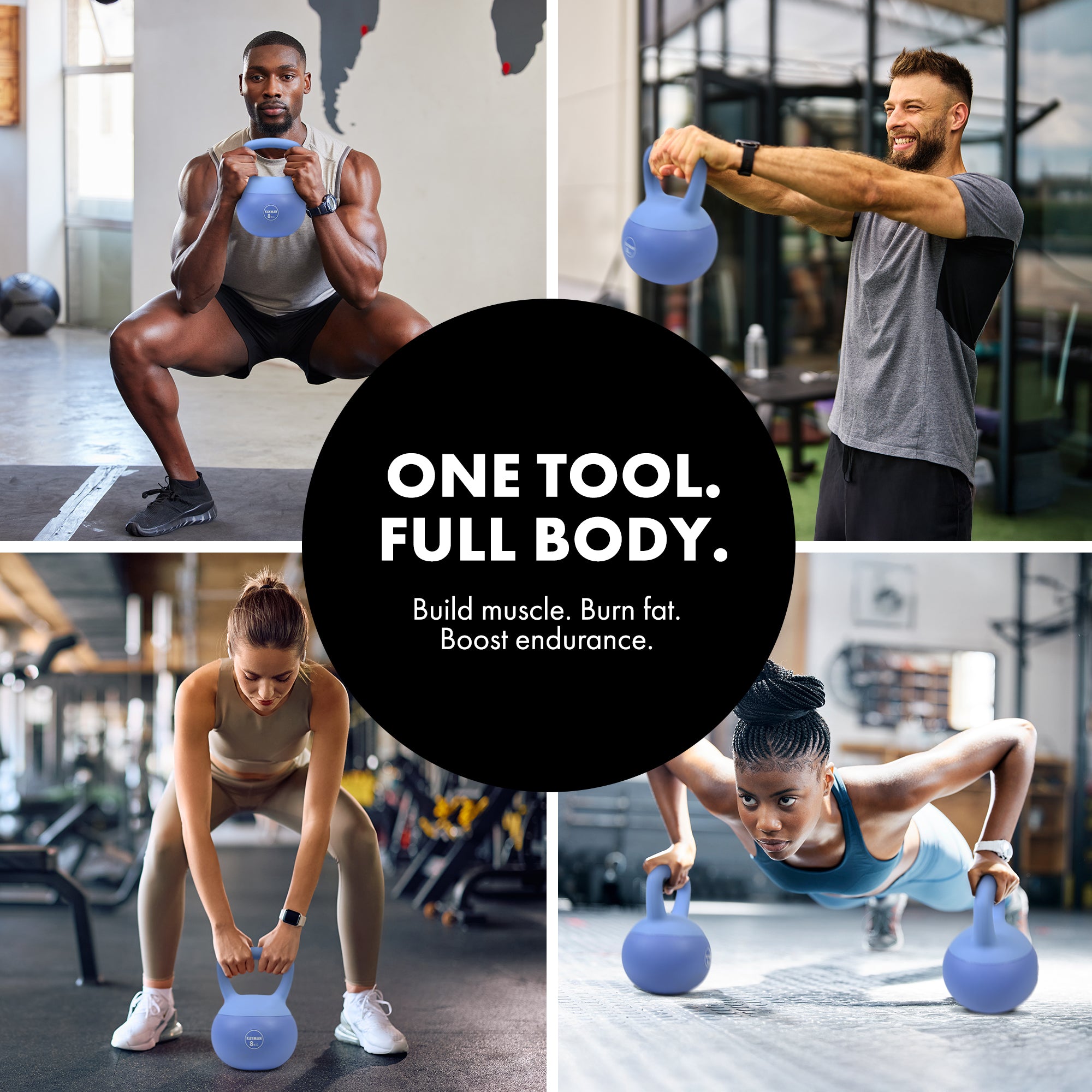 KAYMAN Soft Kettlebell for Home Gym – PVC Coated Weight – Floor Safe Flat Base – Ergonomic Non-Slip Handle – Strength Training, CrossFit, HIIT, Core Workout – Durable Fitness Equipment
