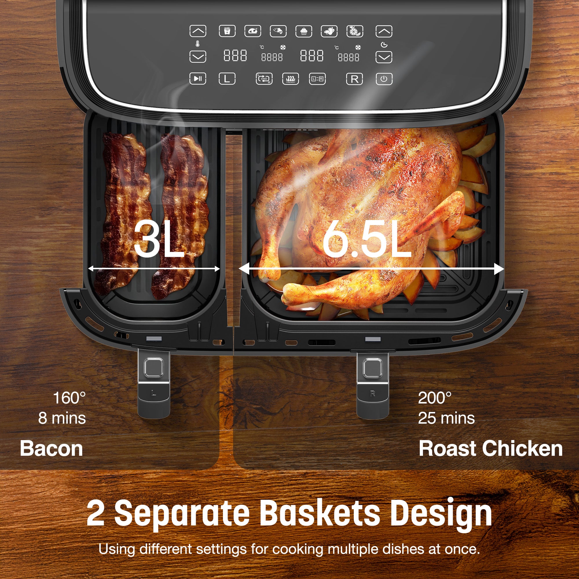 9.5L Dual Zone Air Fryer
