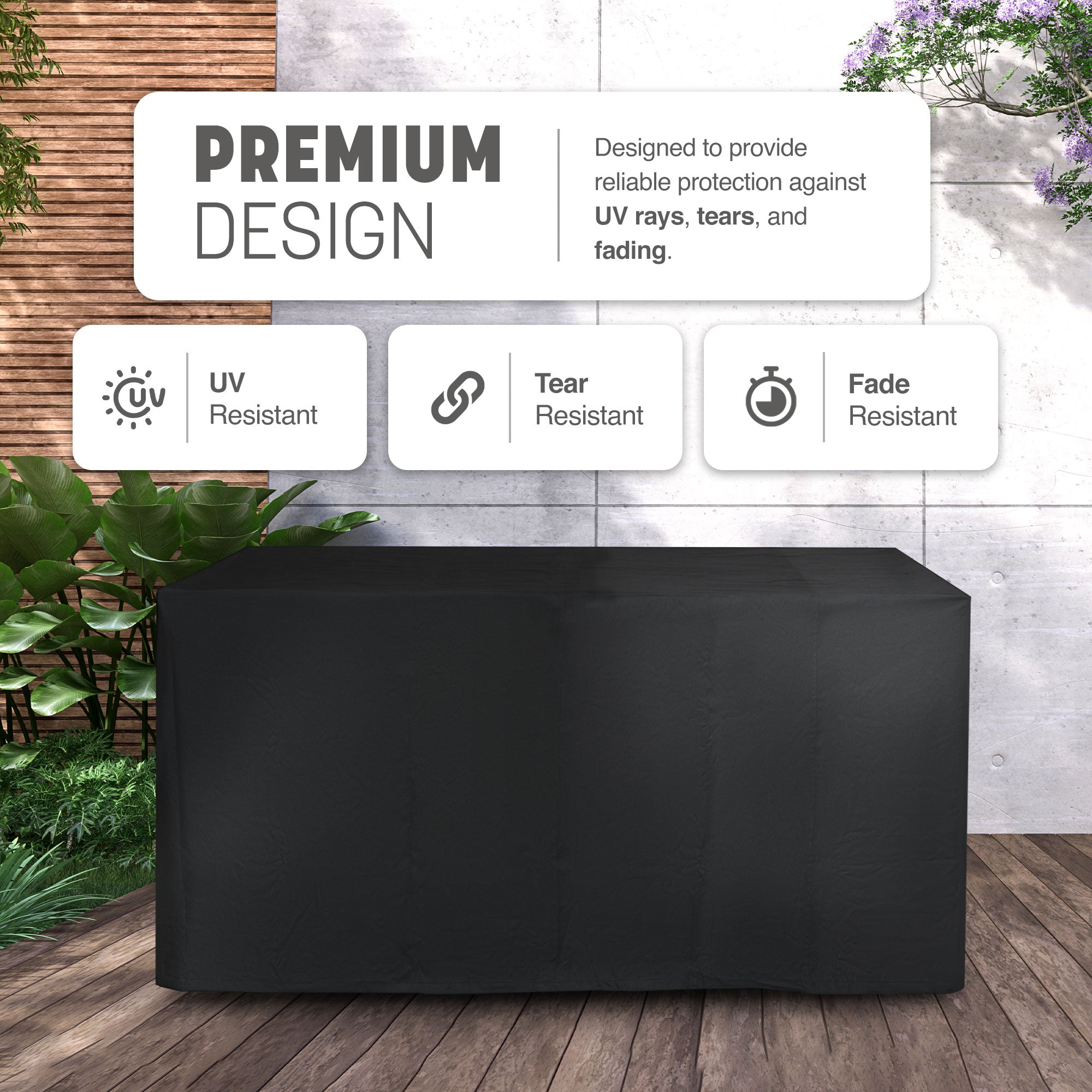 Keplin Waterproof Outdoor Furniture Cover - UV, Tear & Fade Resistant and 600D Oxford Fabric