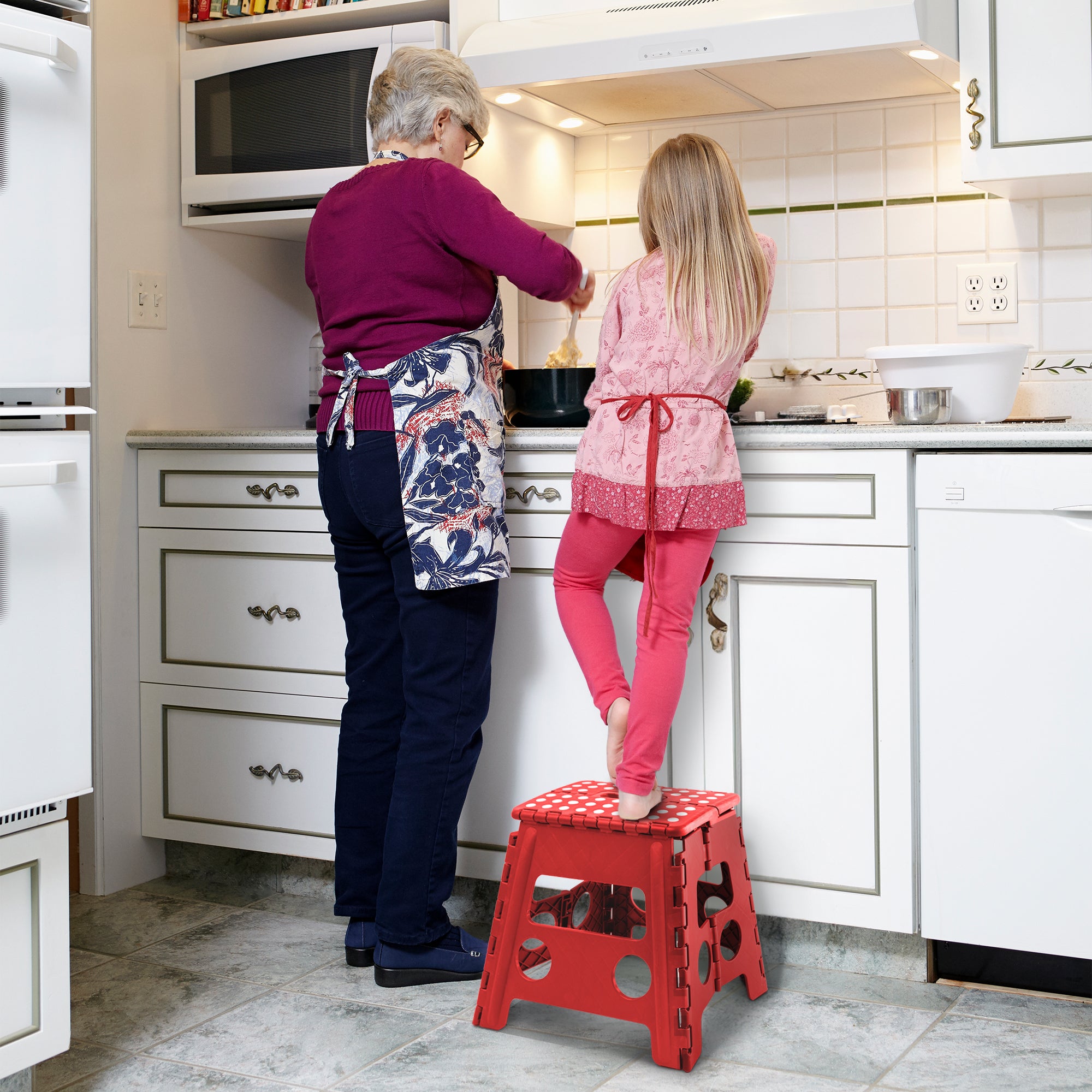 KEPLIN 13inch Heavy Duty Folding Step Stool