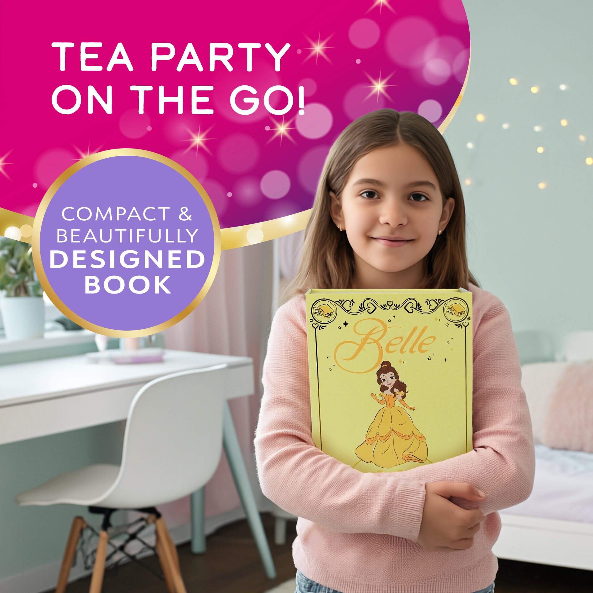 Disney Princess Storybook Playset Collection - Book Box with Themed Accessories