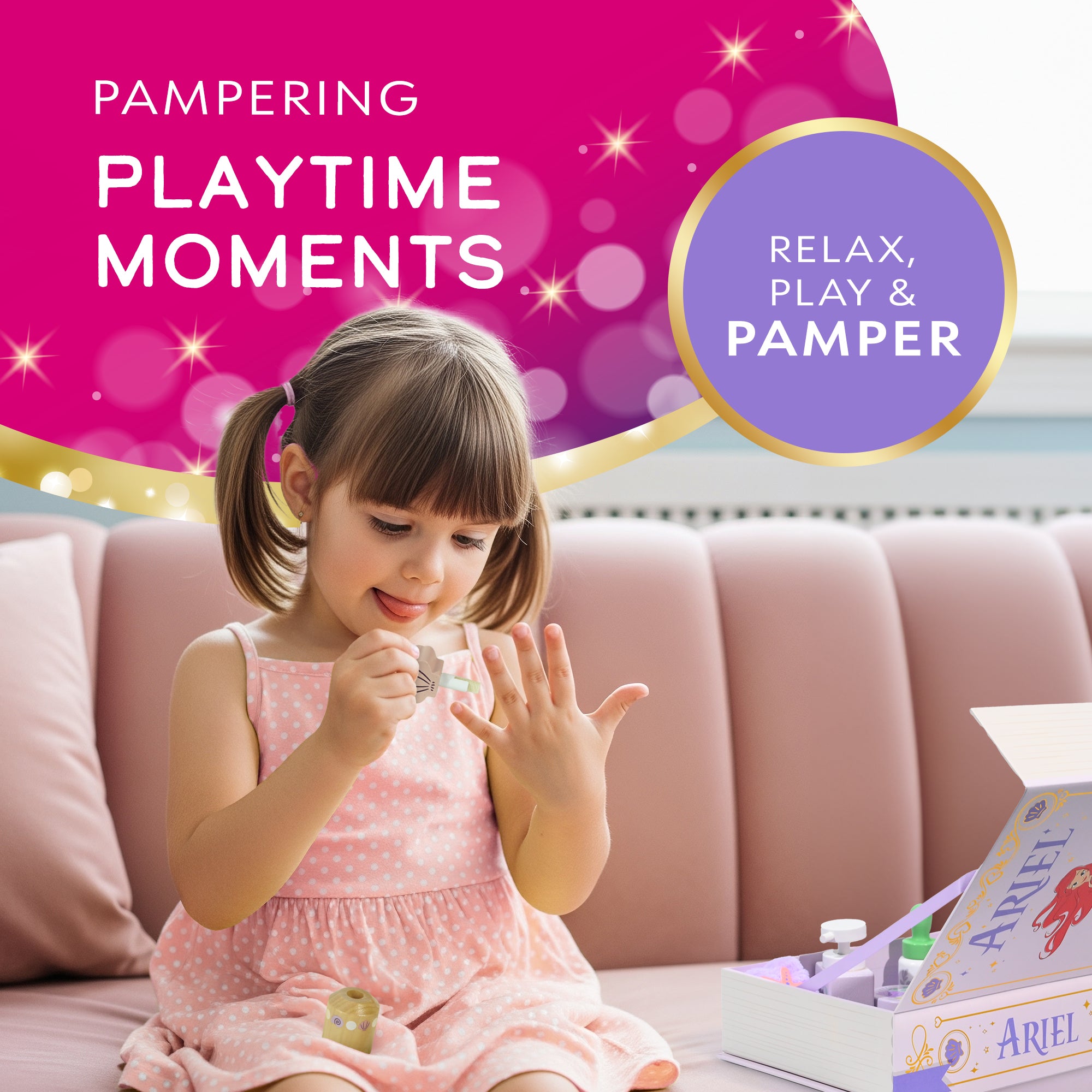 Disney Princess Storybook Playset Collection - Book Box with Themed Accessories