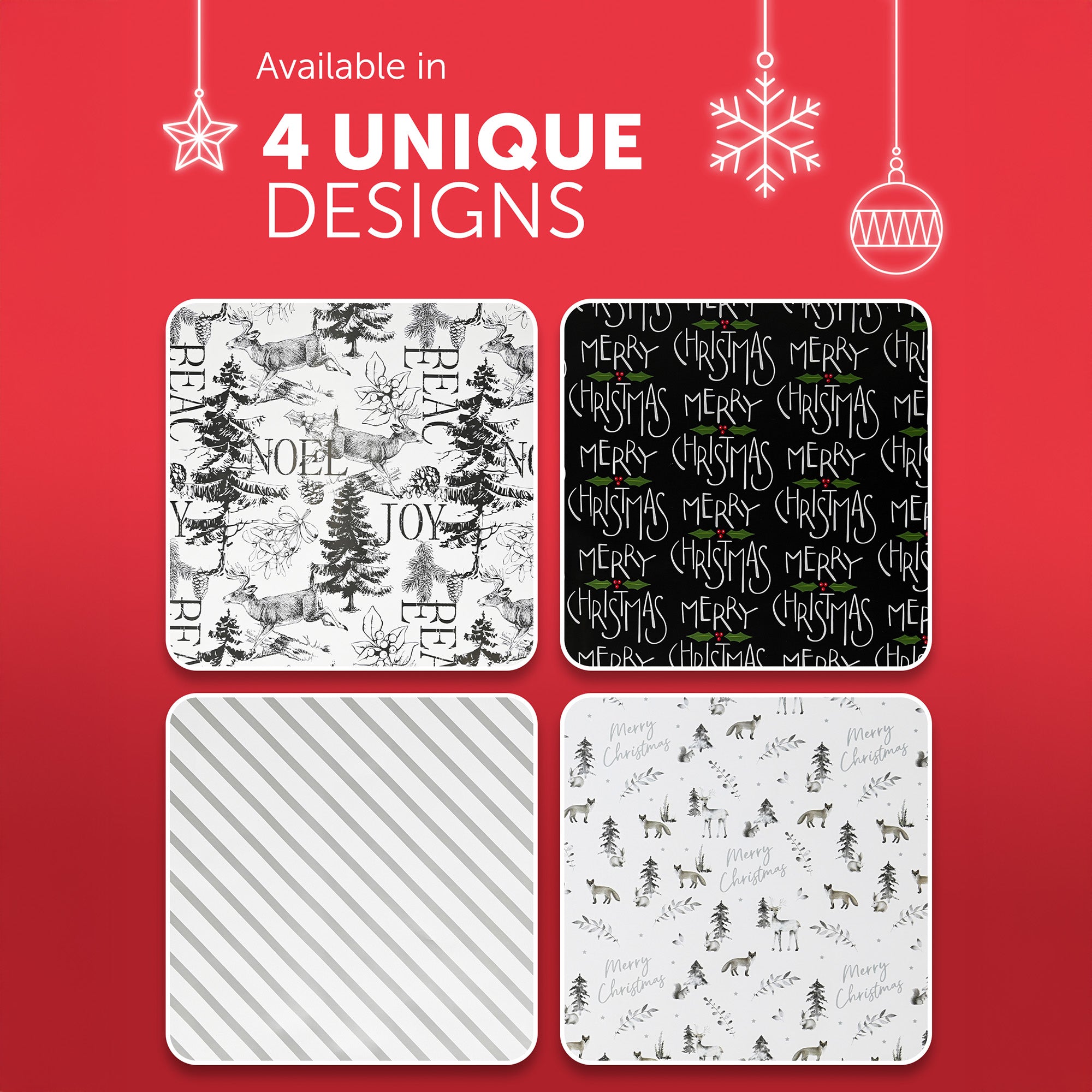 Kraft & Co 4 pack 69cm x 8M Gift Wrapping Paper Ideal for Gifts Arts & Crafts