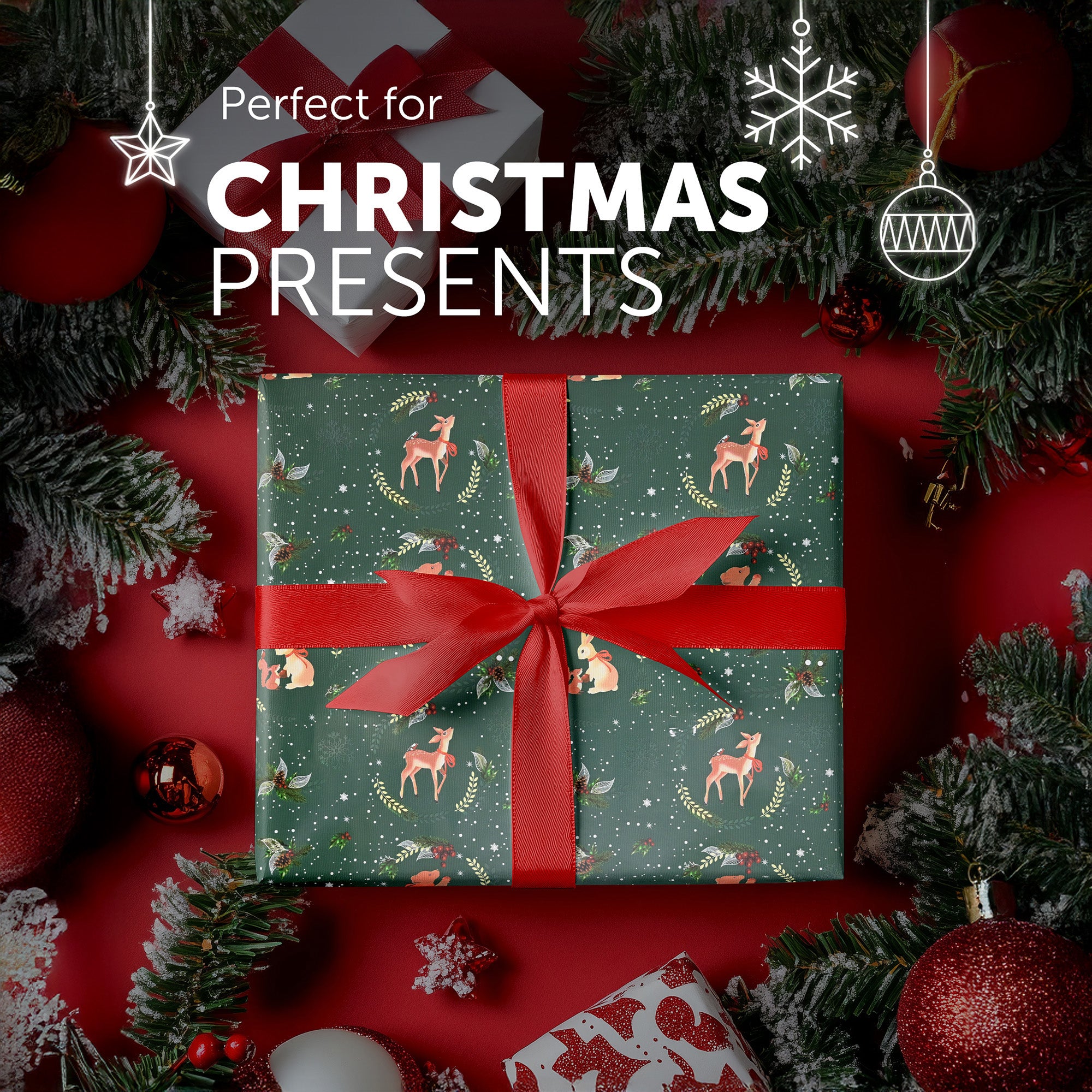 Kraft & Co 4 pack 69cm x 8M Gift Wrapping Paper Ideal for Gifts Arts & Crafts