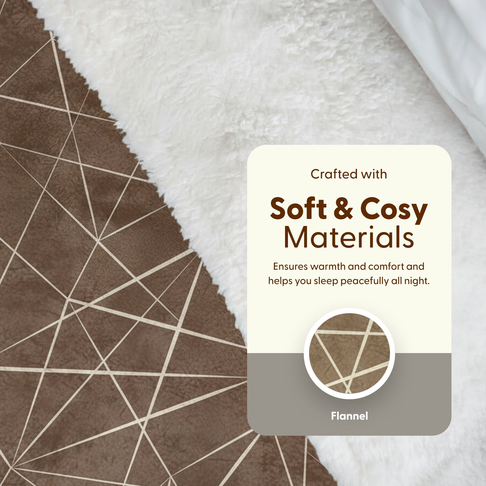 Electric Heated Throw Blanket - Machine Washable Fleece Wool Duvet, 9 Heat Settings & Timer