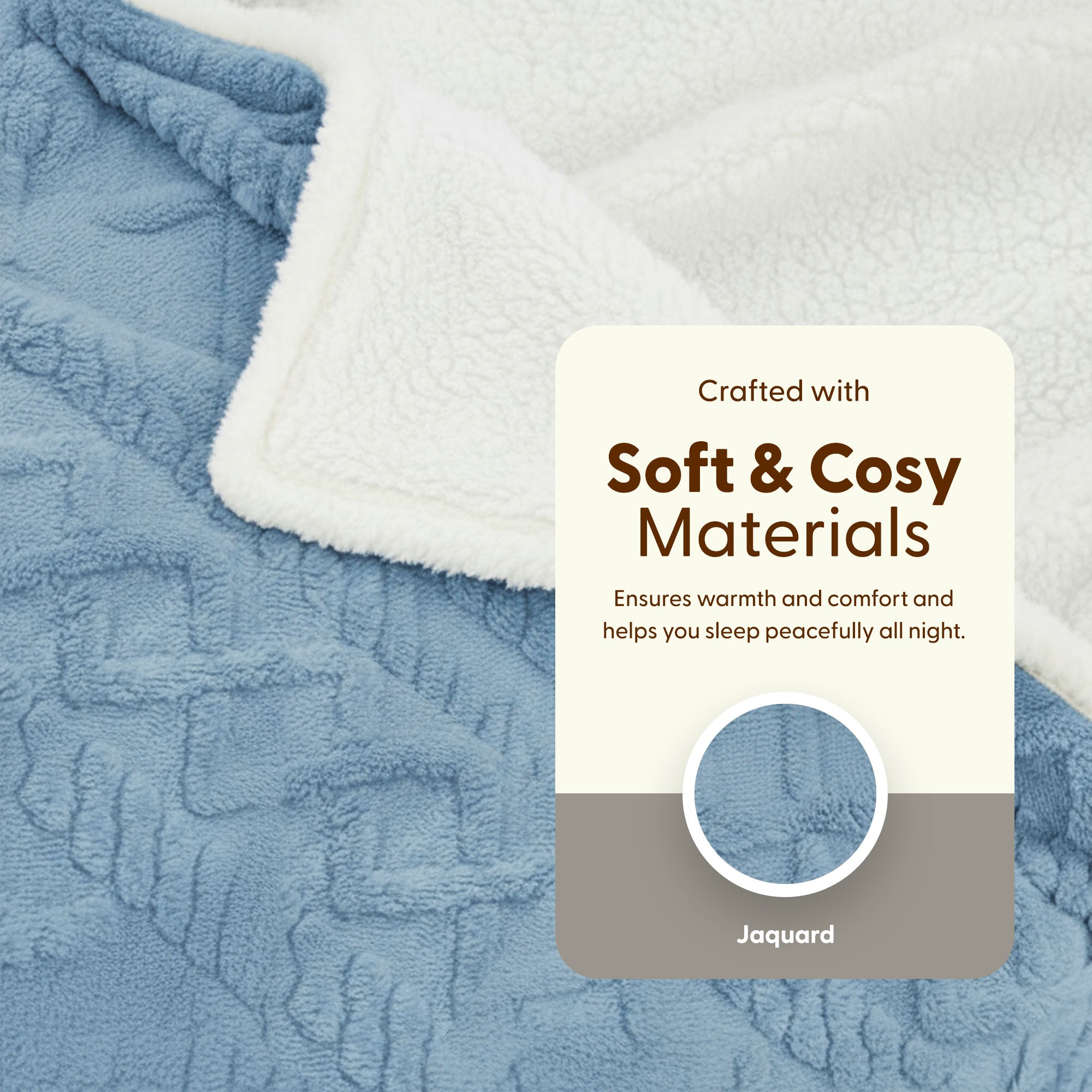 Electric Heated Throw Blanket - Machine Washable Fleece Wool Duvet, 9 Heat Settings & Timer
